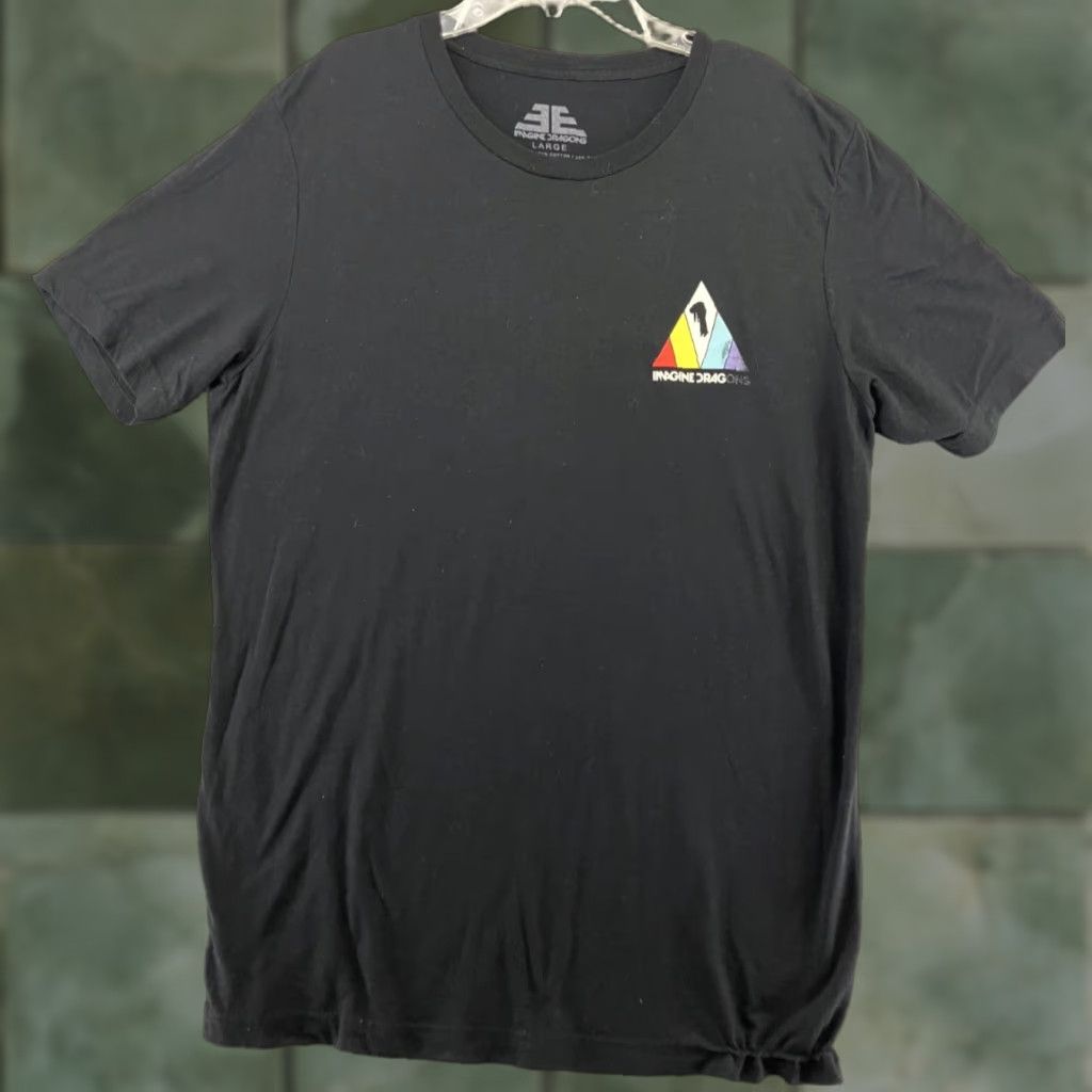 Vintage Imagine Shirts Adults L Black Evolve Logo TShirt Imagine Dragons Logo Shirt L Black 90s Concert Rock Pop Music Vintage No Size US L / EU 52-54 / 3 - 1 Thumbnail