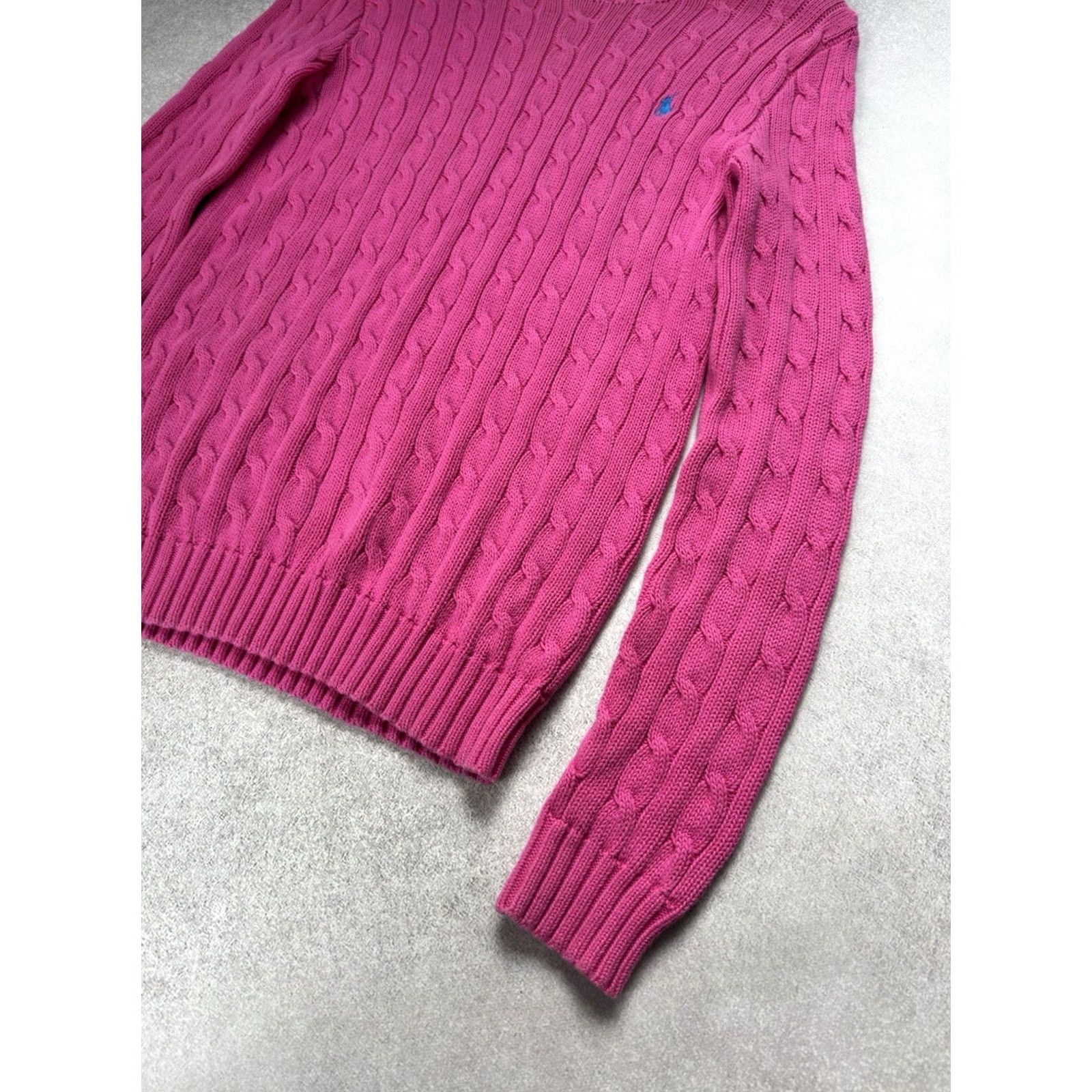 Ralph Lauren VINTAGE Ralph Lauren Woman Sweater Pink Size S Knitted Pullover City Classic 90s Luxury Paris Italy Sezane Vintage Streetwear Womens Size S / US 4 / IT 40 - 3 Thumbnail