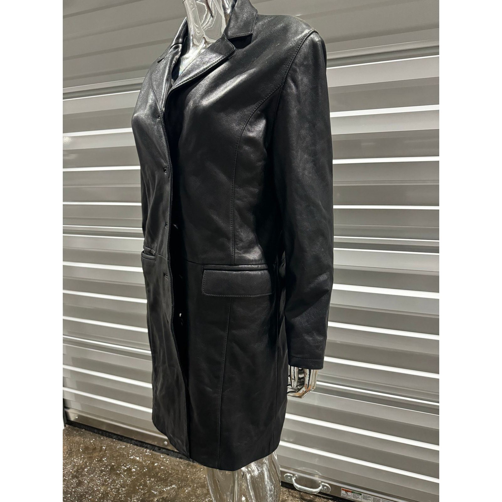 Vintage VTG LEATHER JACKET Size M / US 6-8 / IT 42-44 - 2 Thumbnail