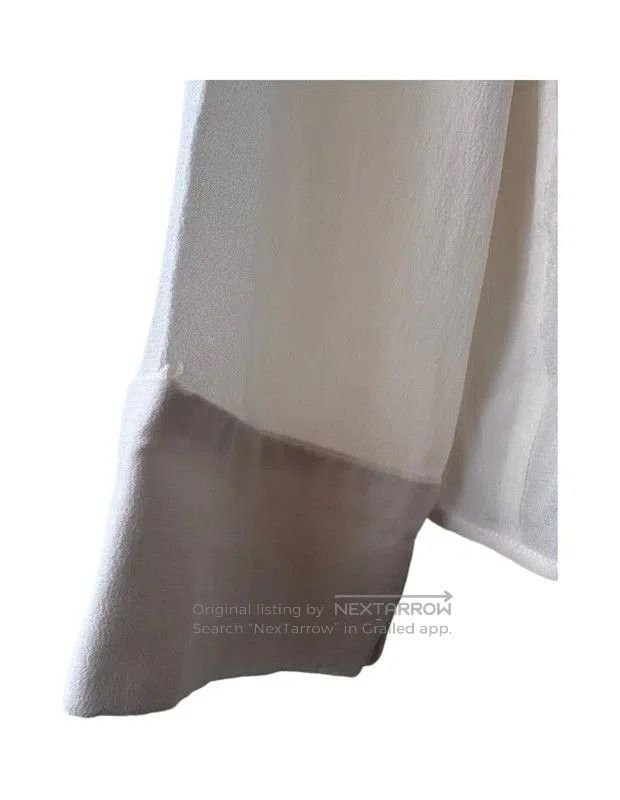 Miu Miu Miu Miu Cream Silk Embroidered Long Sleeve Cardigan . Size L / US 10 / IT 46 - 6 Thumbnail