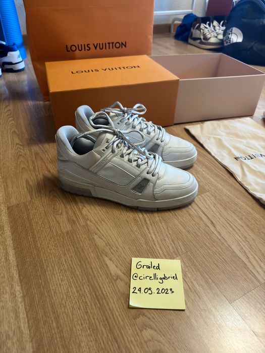 Louis Vuitton Trainer Black Grey And White Size 9