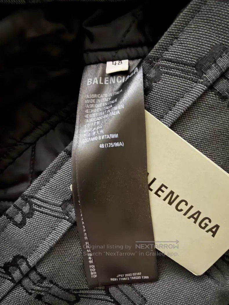 Balenciaga Balenciaga Fully printed black and gray snap button cotton Size US L / EU 52-54 / 3 - 4 Thumbnail