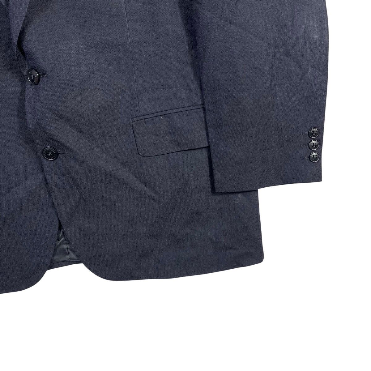 Hanae Mori HANAE MORI Monsieur Navy Wool Blazer Jacket Size 38R - 7 Thumbnail