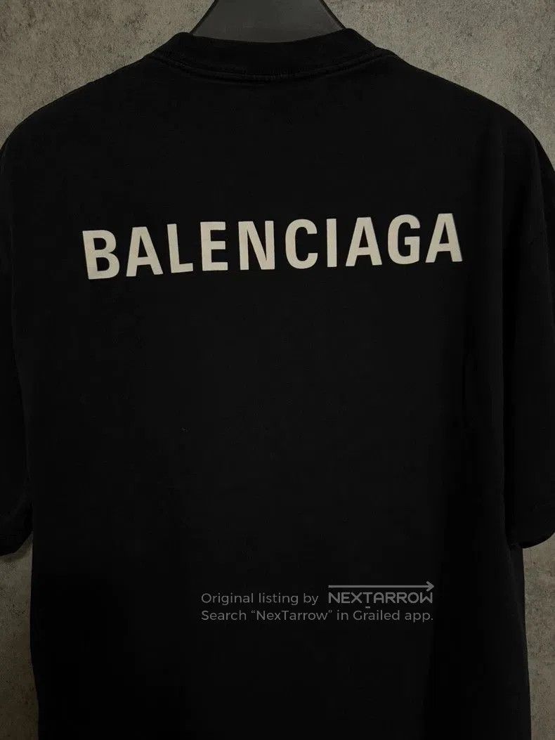 Balenciaga Balenciaga Black Logo Print Short Sleeve T-Shirt. Size US XS / EU 42 / 0 - 6 Thumbnail