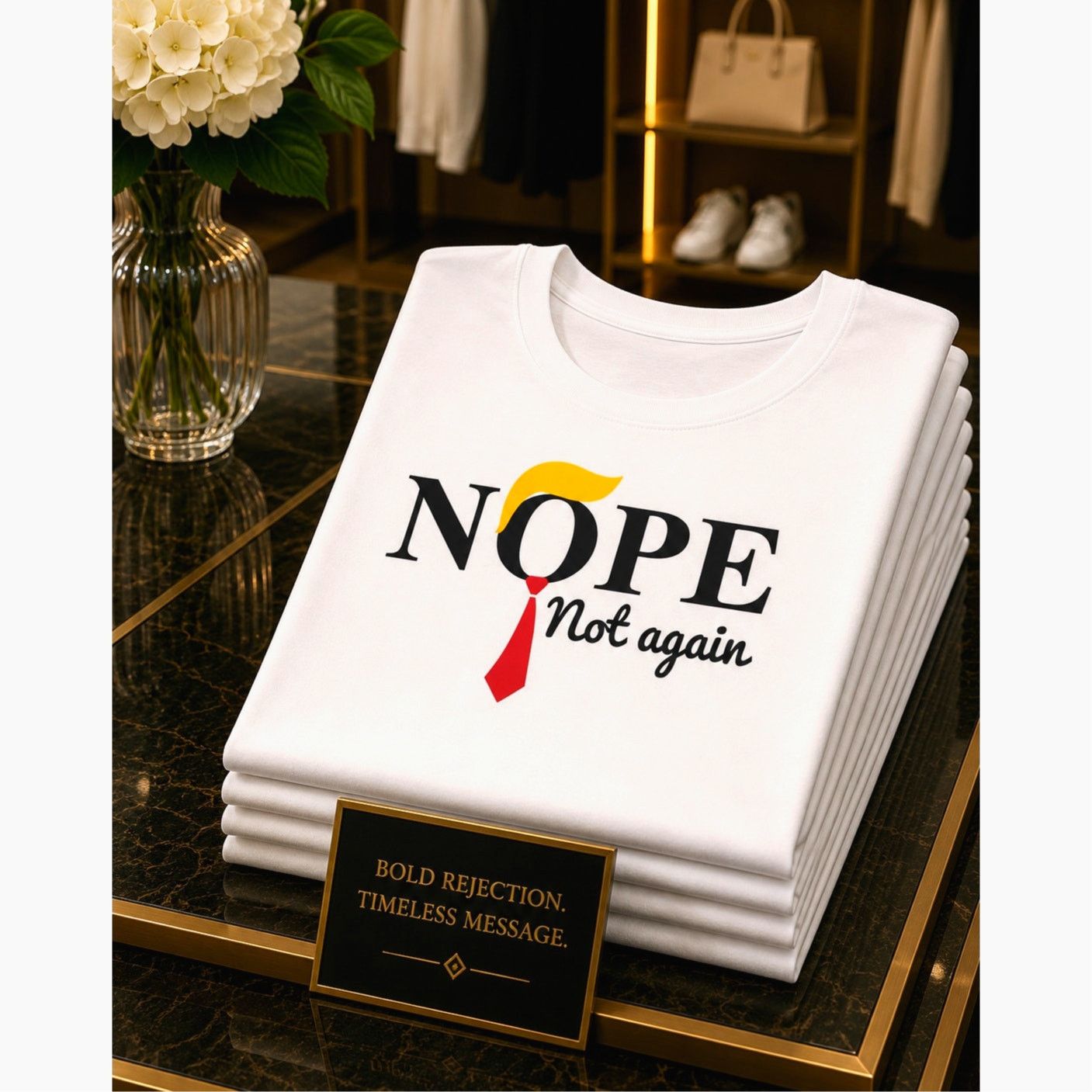 Other Graphic Short Sleeve Crew Nope Not Again White T Shirt 14 Size XL / US 12-14 / IT 48-50 - 1 Thumbnail