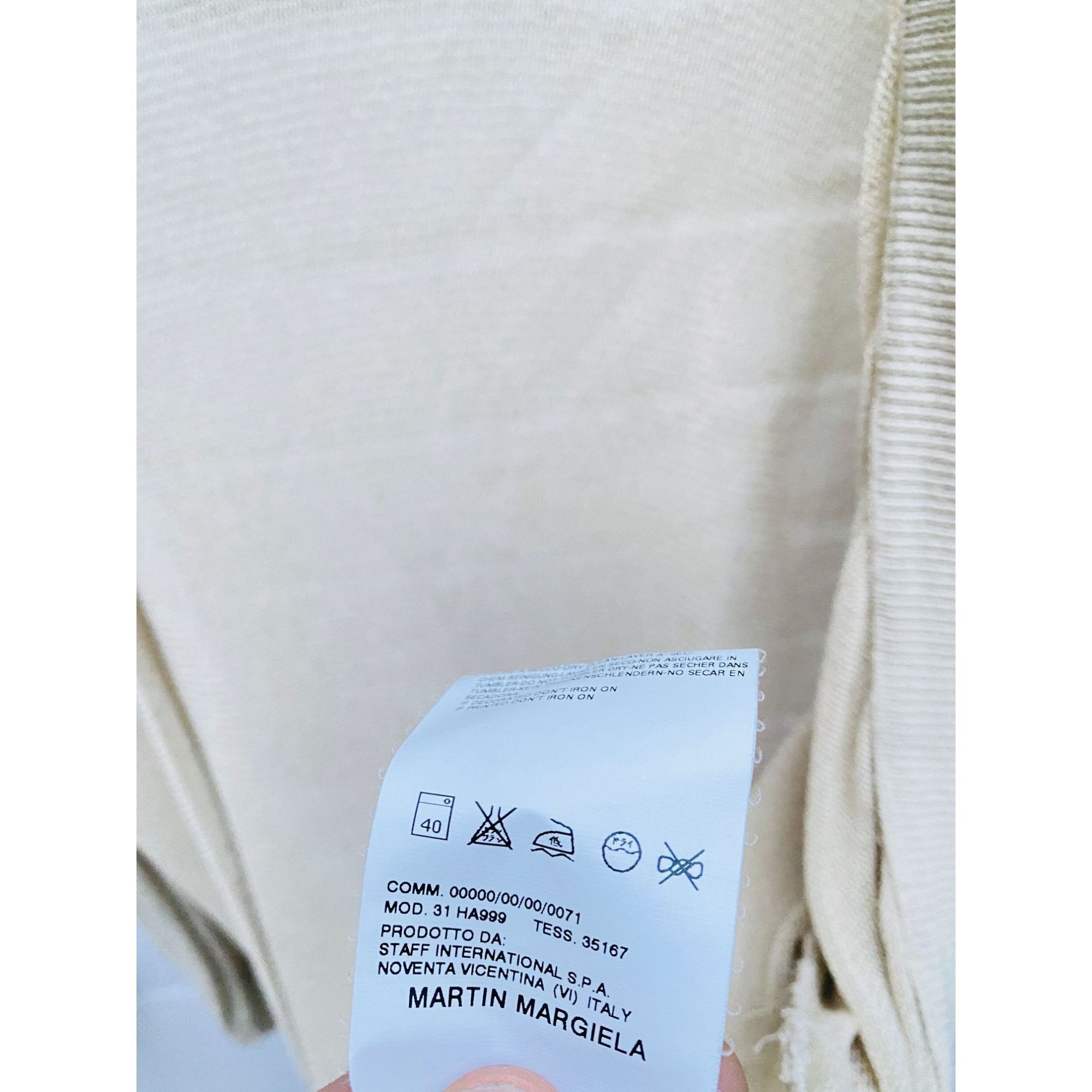 Maison Margiela SS 2007 Beige Long Cardigan Size S / US 4 / IT 40 - 6 Thumbnail