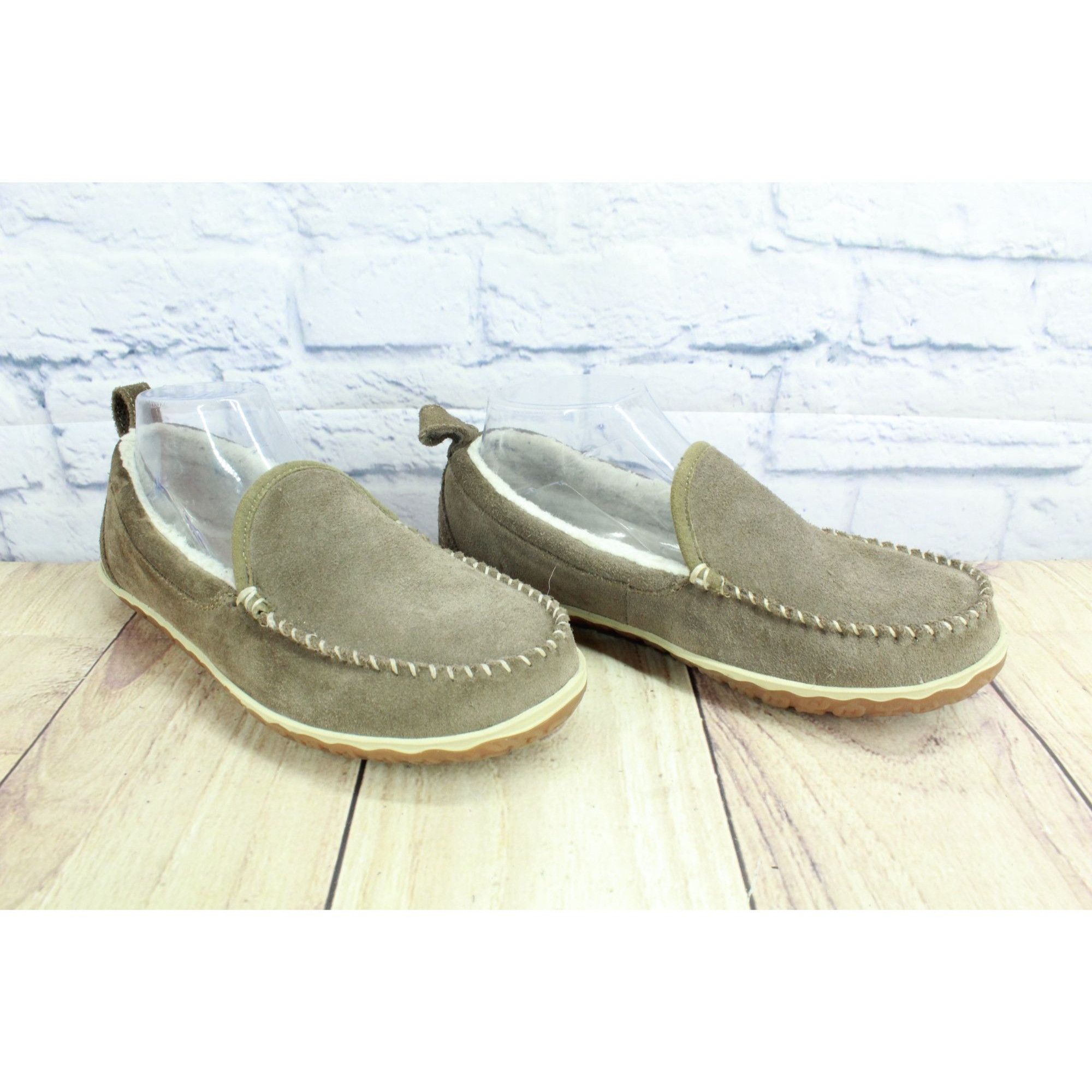 L.L. Bean LL Bean Dark Cement Fleece Lined Mountain Moccasins Size US 8 / IT 38 - 2 Thumbnail