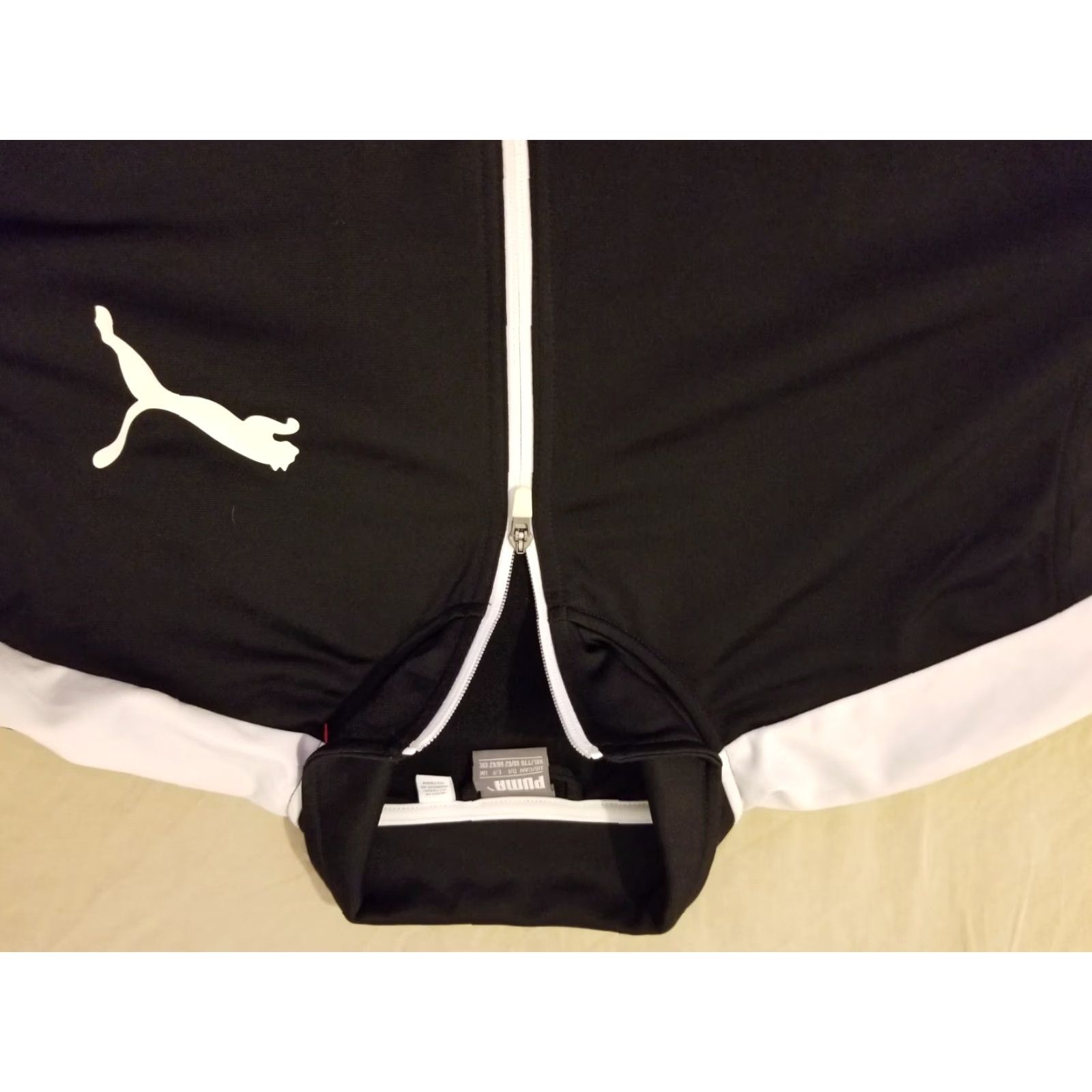Puma PUMA Jacket 2XL Black Athletic Gym Workout Mens Track Jacket Size US XXL / EU 58 / 5 - 2 Thumbnail