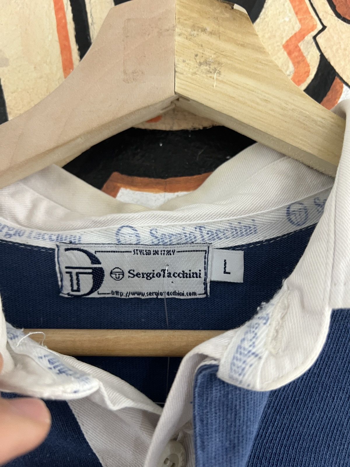 Sergio Tacchini Vintage Sergio Tacchini Long Sleeve Polo Size US L / EU 52-54 / 3 - 3 Thumbnail