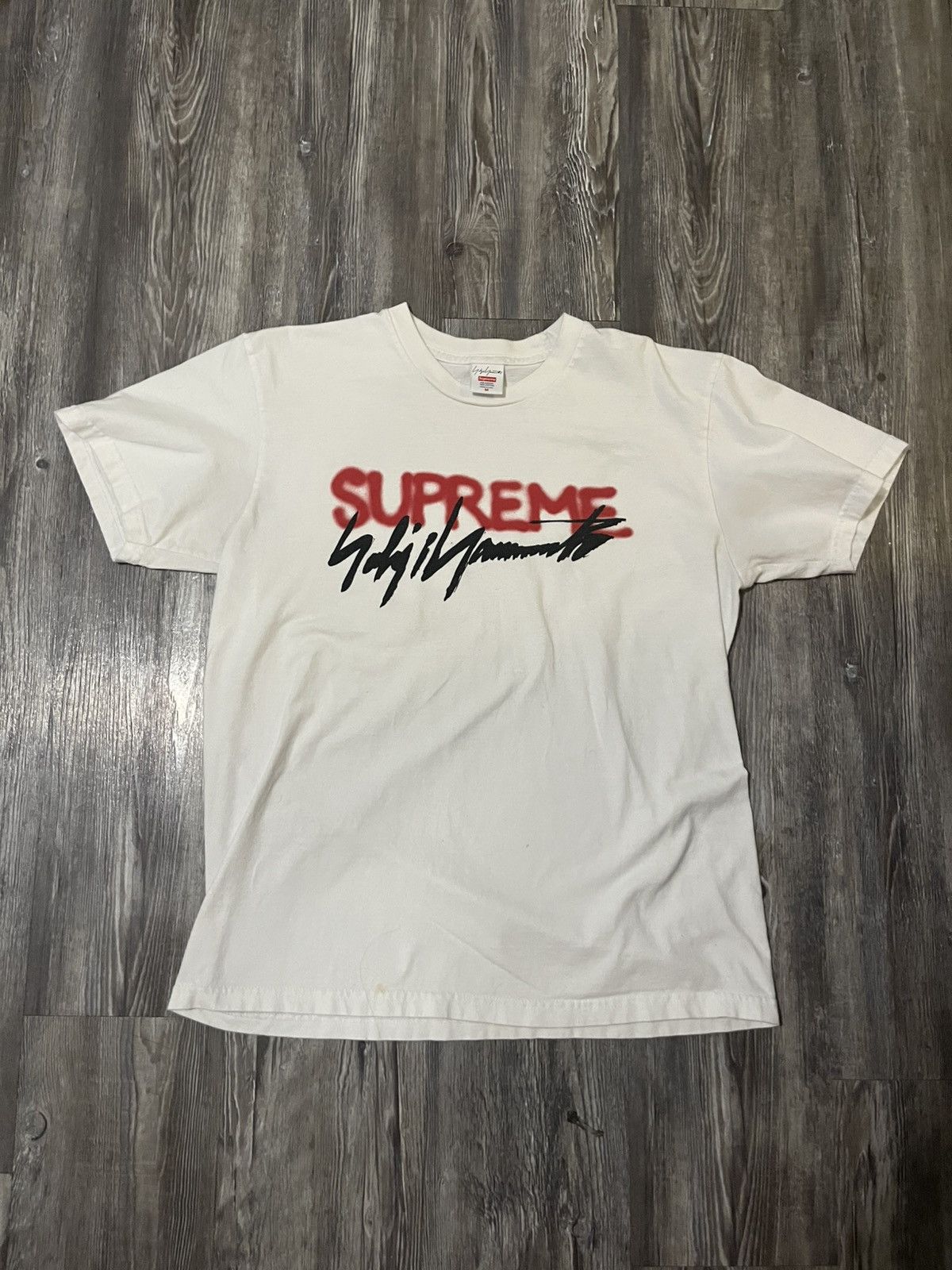 Supreme × Yohji Yamamoto Supreme Yohji Yamamoto Logo Tee Size US M / EU 48-50 / 2 - 1 Thumbnail