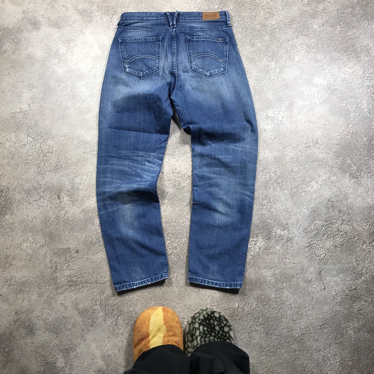 Vintage vintage tommy hilfiger denim jeans distressed flared 90s Size US 26 / EU 42 - 6 Thumbnail