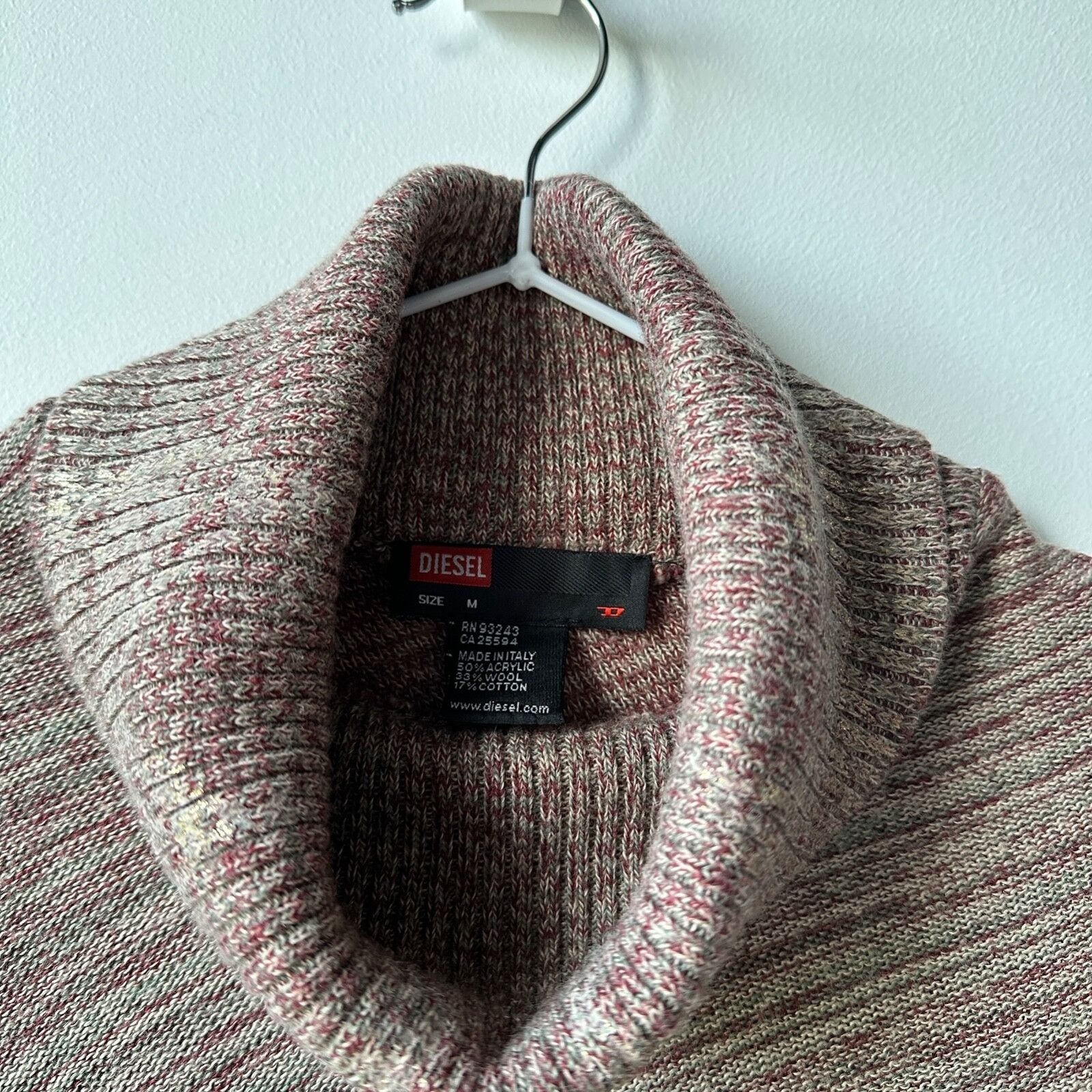 Diesel Diesel Vintage Acrylic Wool Knit Turtleneck Sweater 9268AC Size M / US 6-8 / IT 42-44 - 2 Thumbnail