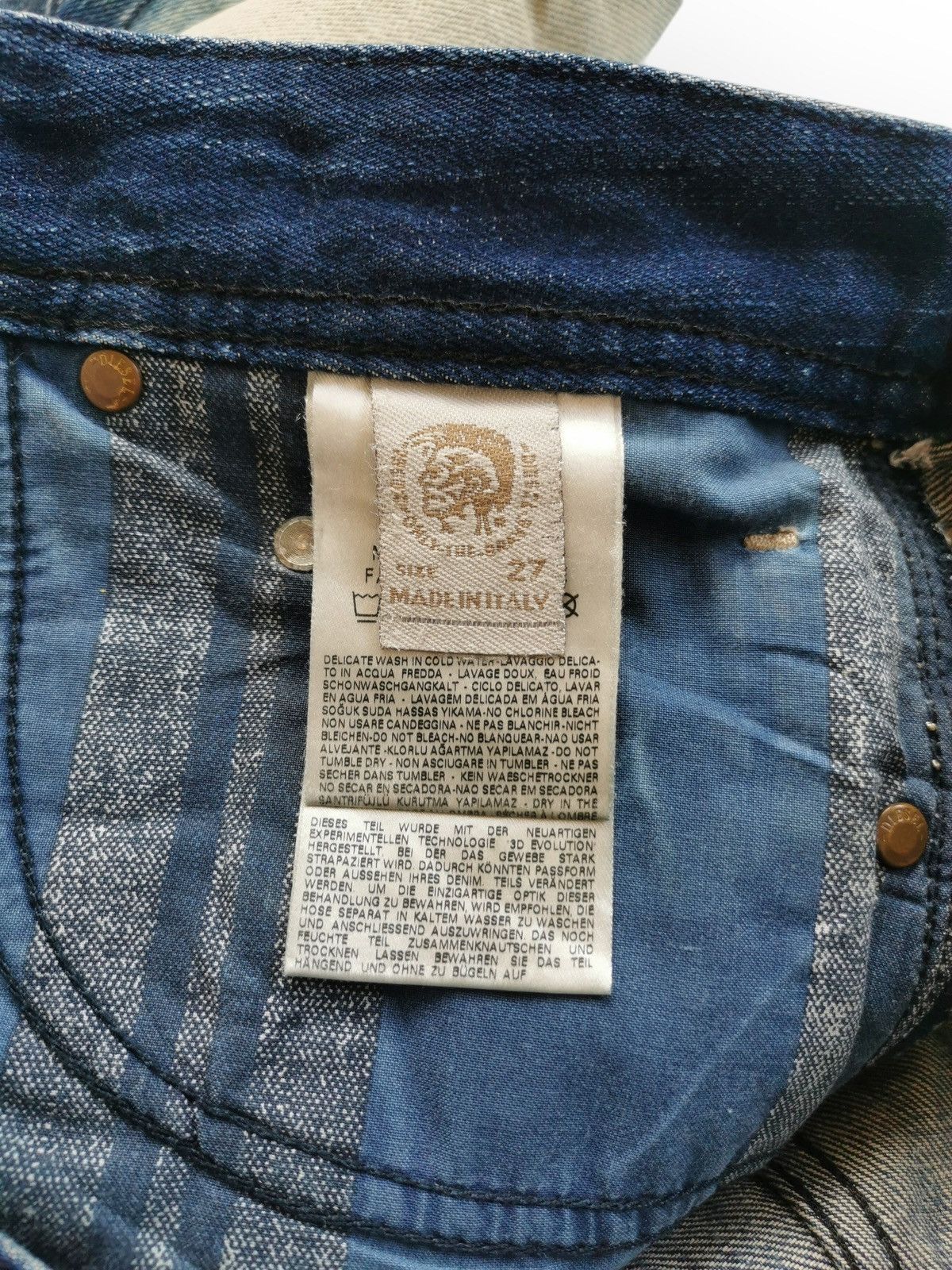 Diesel Vintage diesel safado rusty mudwash denim jeans ♦️ Size US 30 / EU 46 - 11 Thumbnail