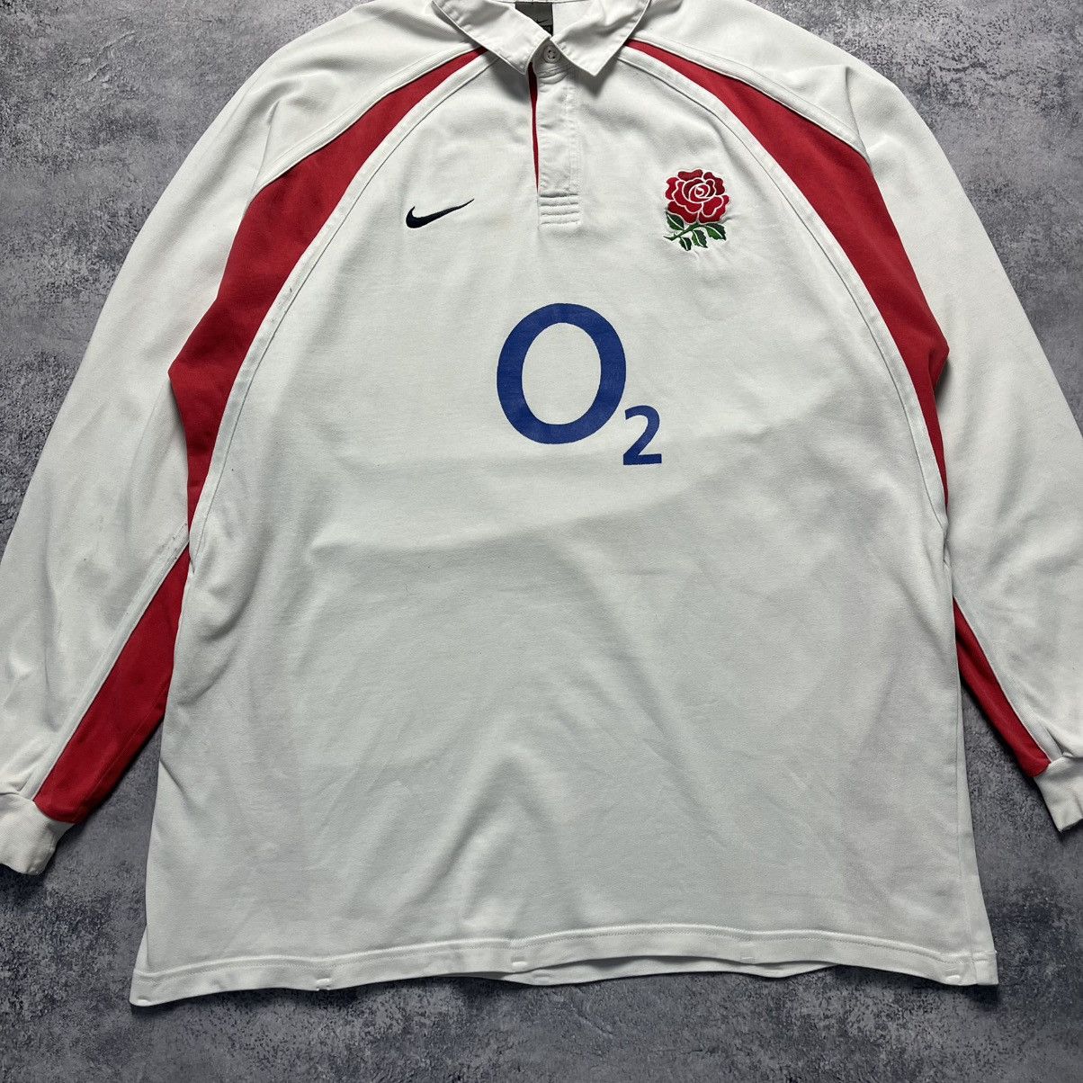 Nike Vintage Nike England Rugby League Polo Longsleeve Jersey Size US XXL / EU 58 / 5 - 3 Thumbnail
