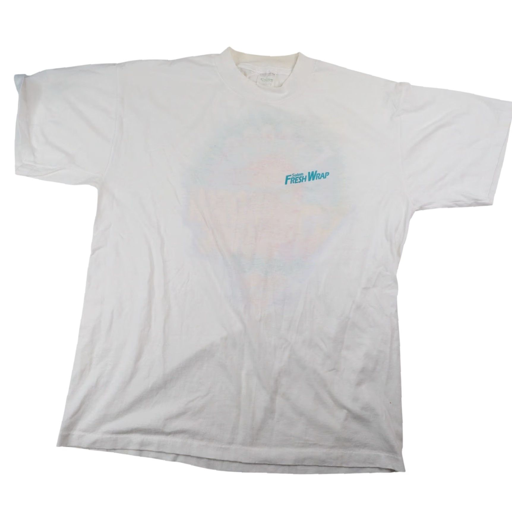 Vintage VINTAGE Salem 1992 Fresh Wrap Graphic Advertisement T Shirt Men XL White Size US XL / EU 56 / 4 - 2 Thumbnail