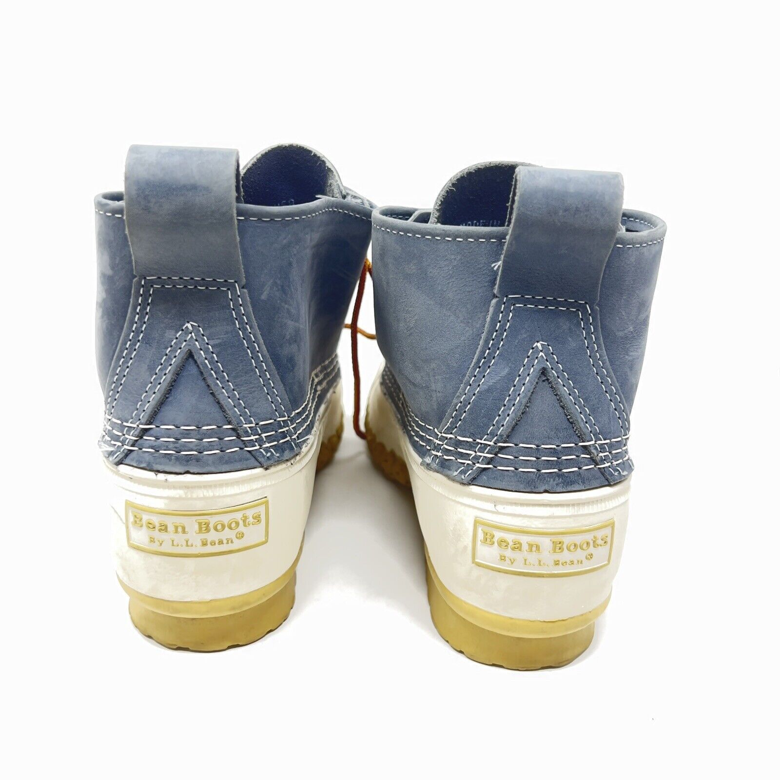 L.L. Bean LL Bean Boots 6” Suede Leather Duck White Blue Women's 10 M Size US 10 / IT 40 - 6 Thumbnail