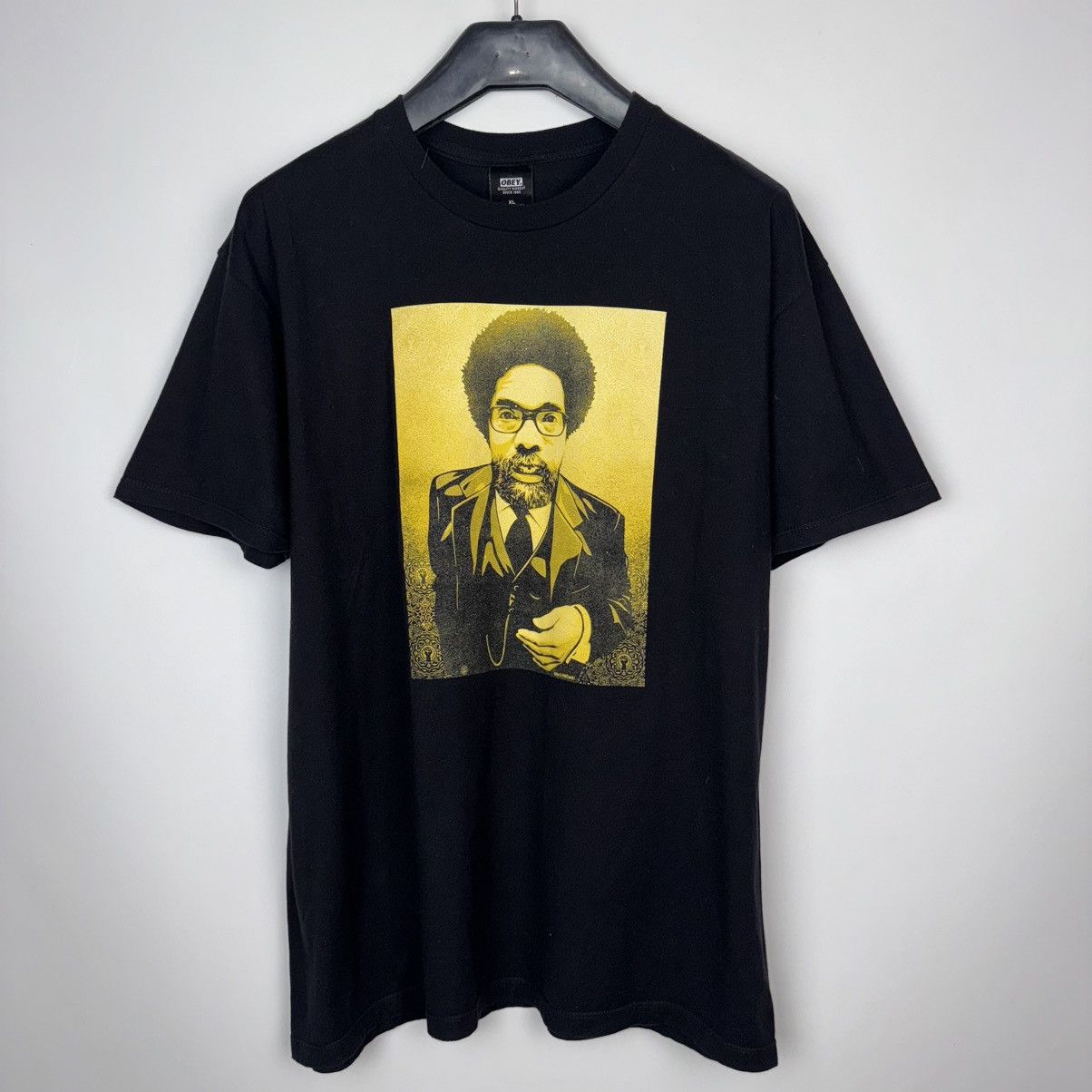 Obey OBEY CORNEL WEST BLACK T-SHIRT CREW NECK Y2K TEE sz XL MEN Size US XL / EU 56 / 4 - 1 Thumbnail