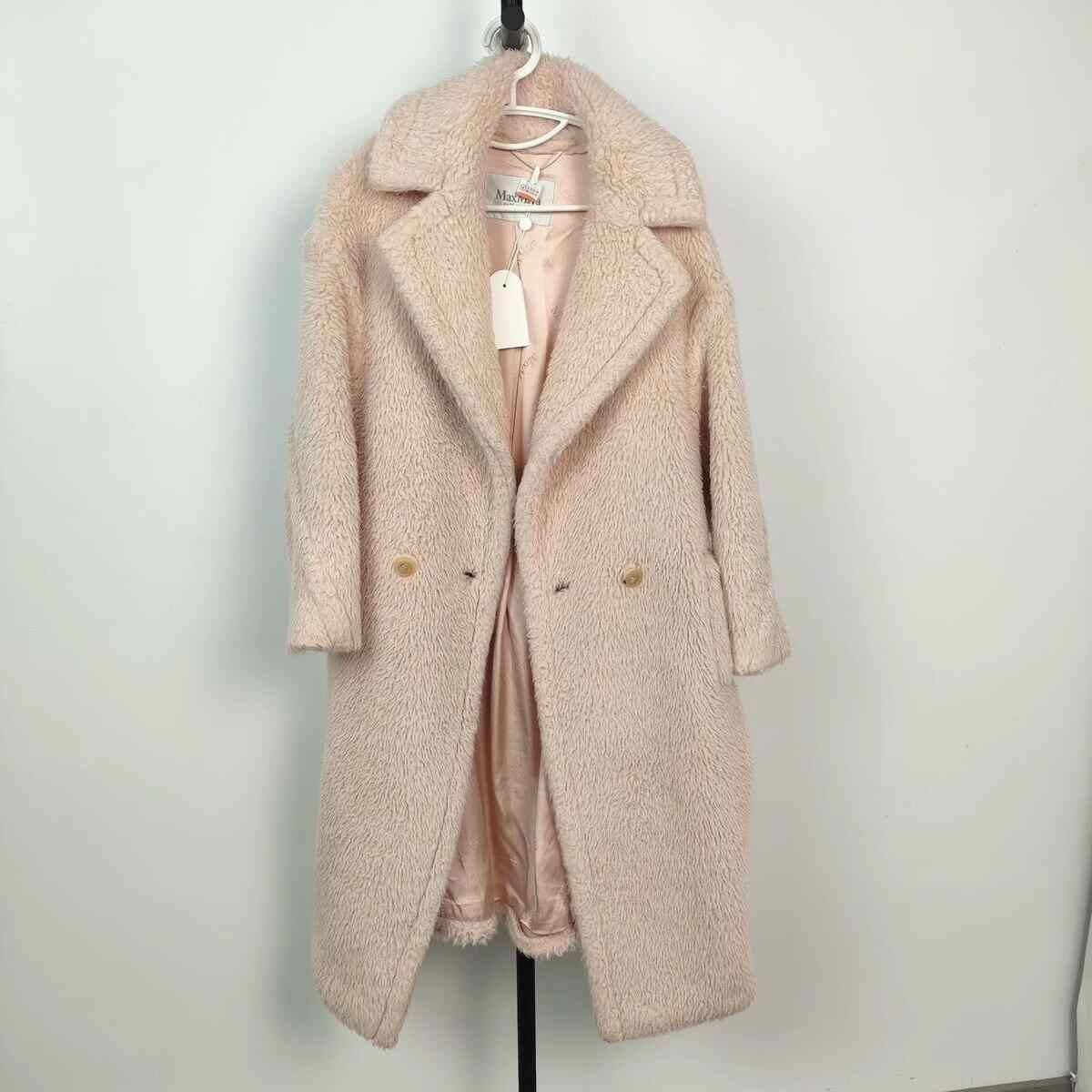 Max Mara Max Mara Wool Pink Coat XS Women Size XS / US 0-2 / IT 36-38 - 1 Thumbnail