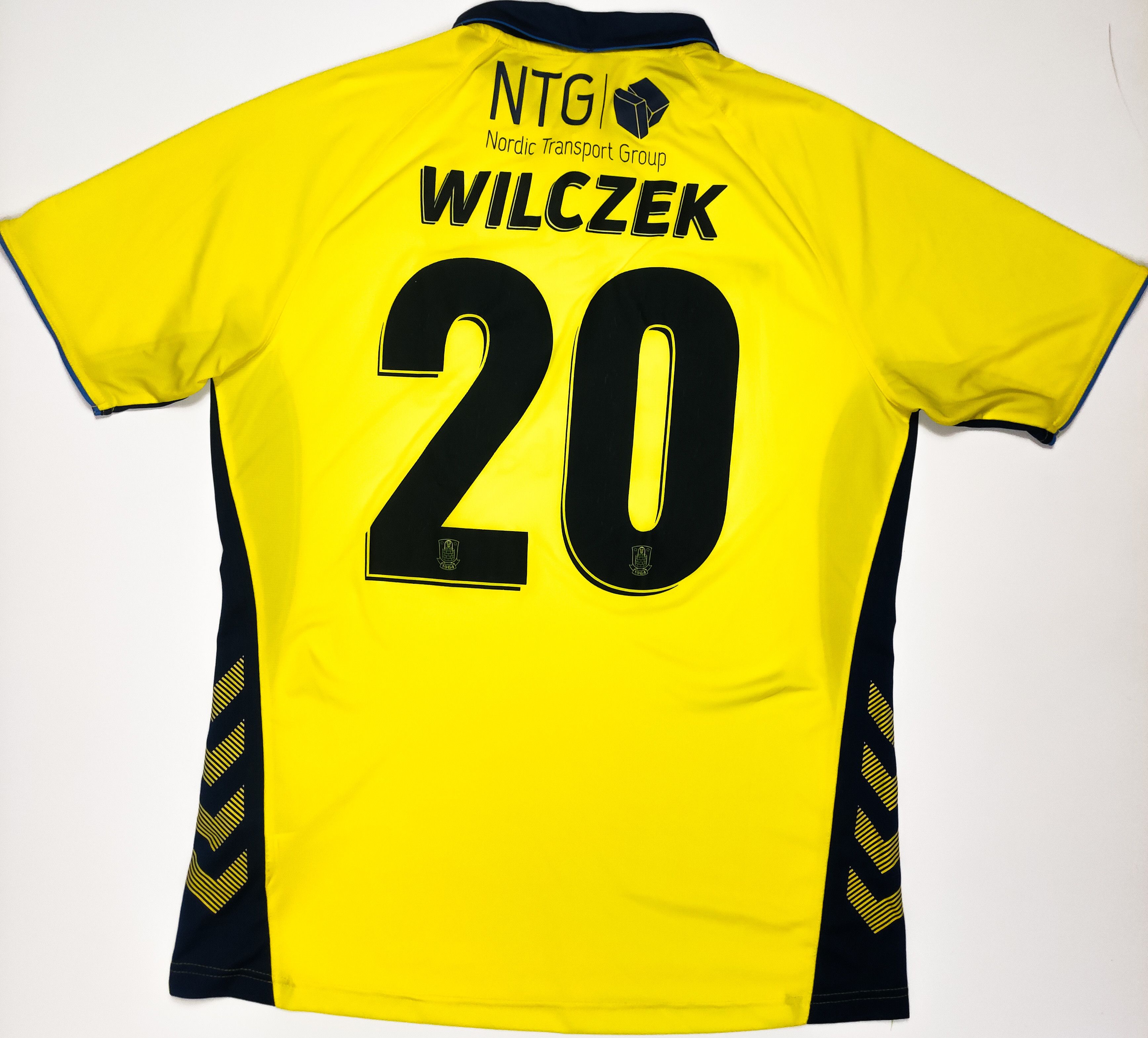 Hummel Kamil Wilczek #20 Brøndby IF 2019 2020 Hummel Home Shirt Size US L / EU 52-54 / 3 - 1 Thumbnail