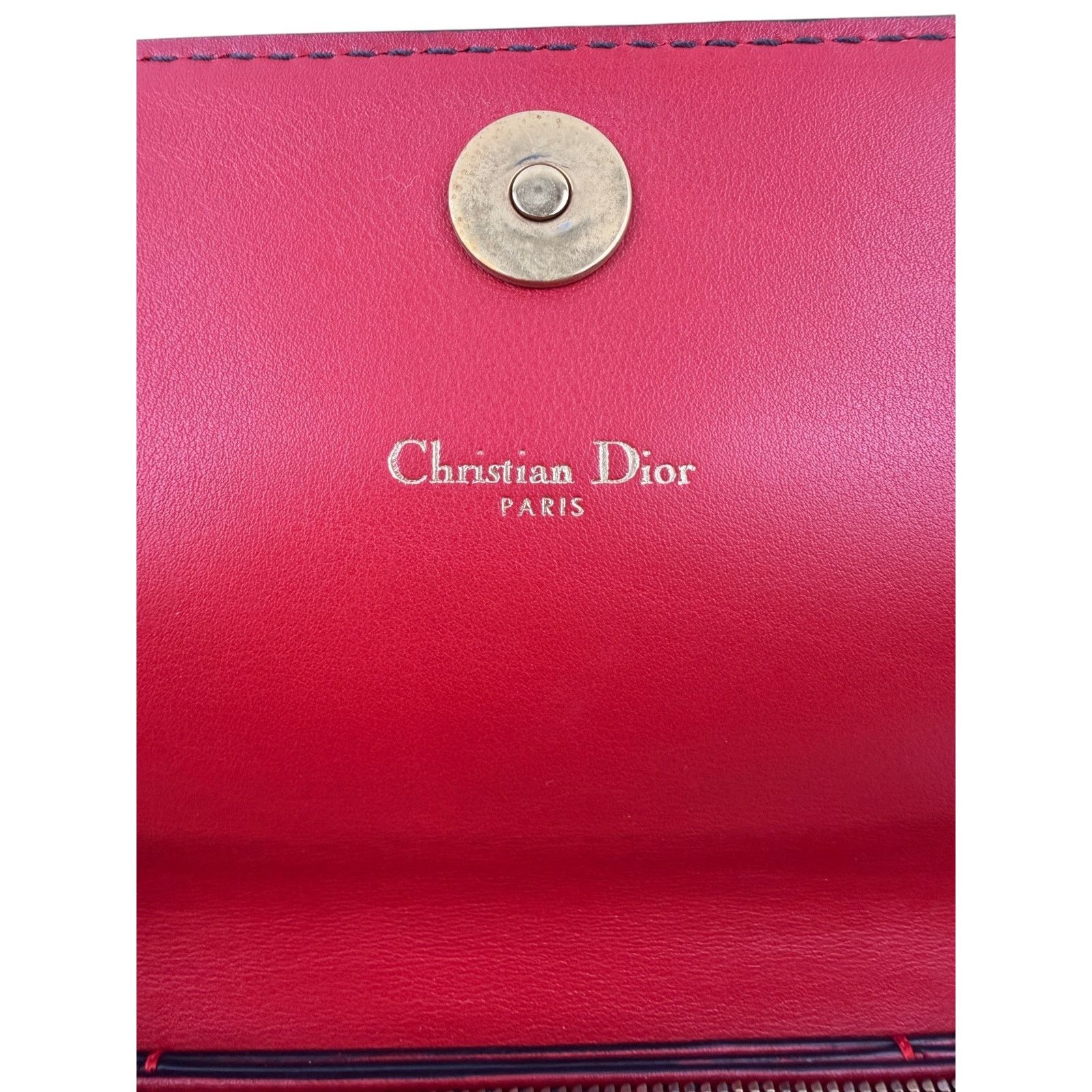 Dior Dior Dioramour Red Clutch with Chained Wristlet Size ONE SIZE - 6 Thumbnail