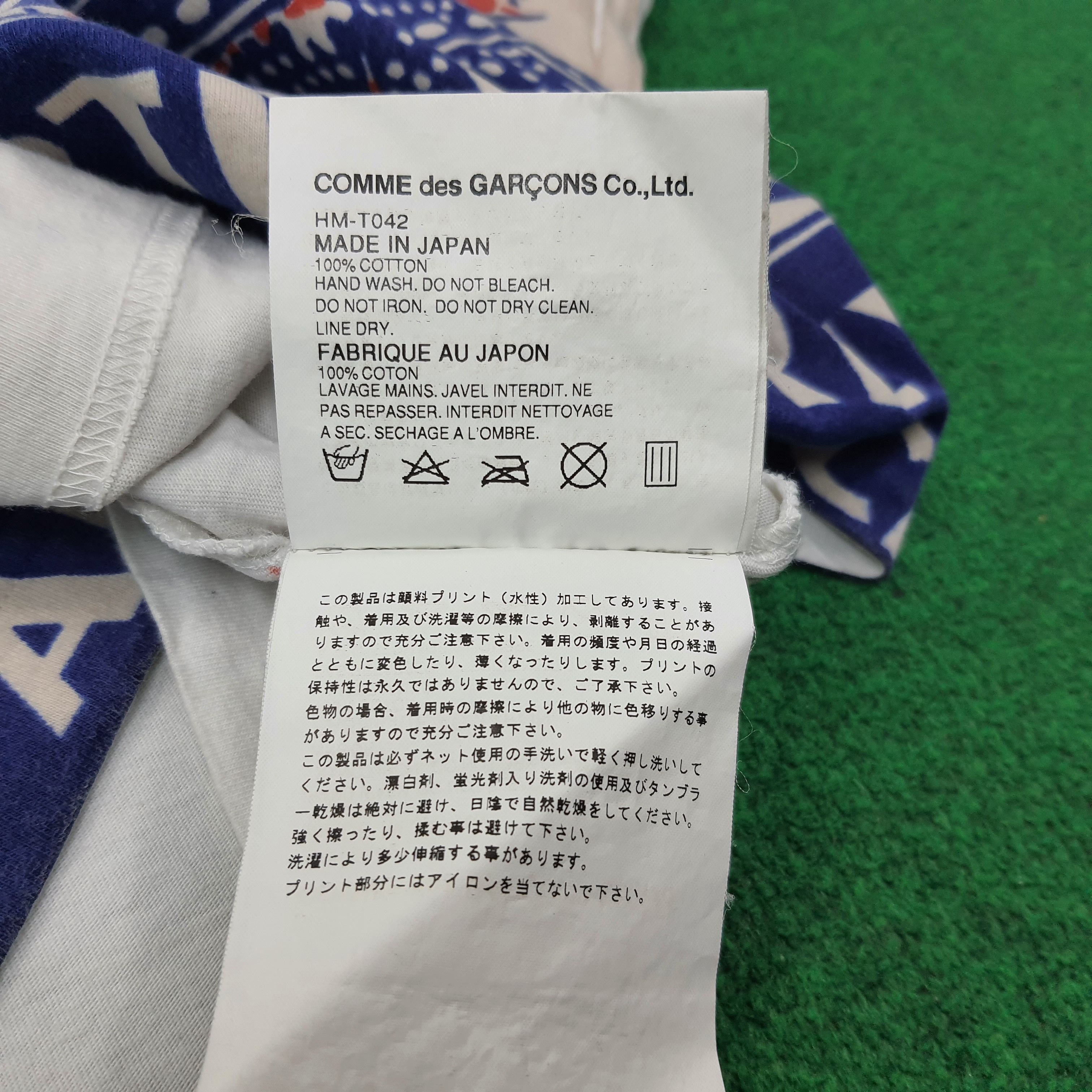 Comme des Garcons Homme Vintage Comme Des Garcons Homme Tshirt C267N61 Size US M / EU 48-50 / 2 - 8 Thumbnail