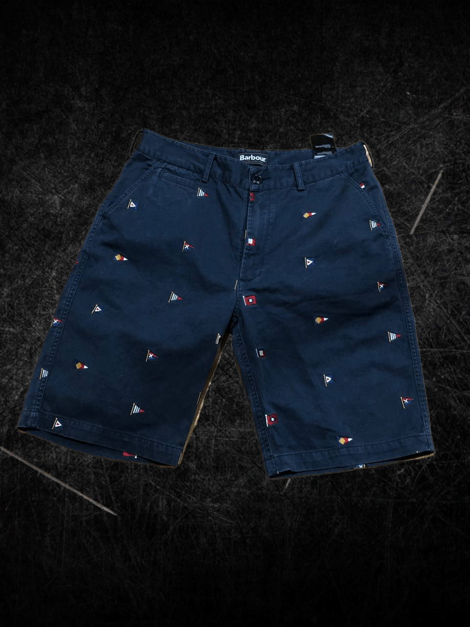 Barbour Barbour Stitched Flags Nautical Shorts Blue Size US 32 / EU 48 - 1 Thumbnail