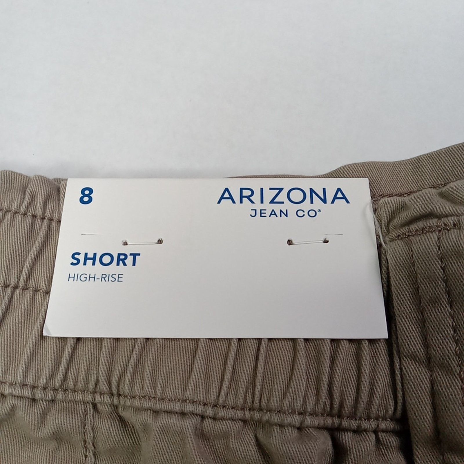 Arizona Jean Co. NWT Arizona Jean High-Rise Shorts Womens Size 8 Taupe Floral Size 30" / US 8 / IT 44 - 5 Thumbnail