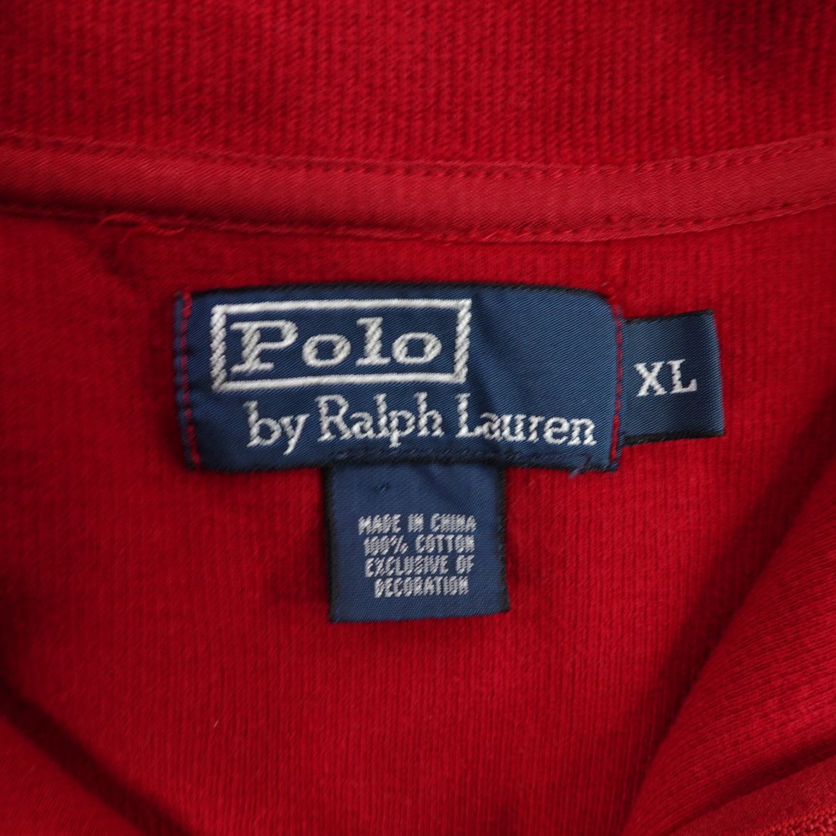 Polo Ralph Lauren VINTAGE Polo Ralph Lauren Sweater Mens XL Red Knit Pullover 1/4 Zip Logo Outdoor Preppy Size US XL / EU 56 / 4 - 7 Thumbnail