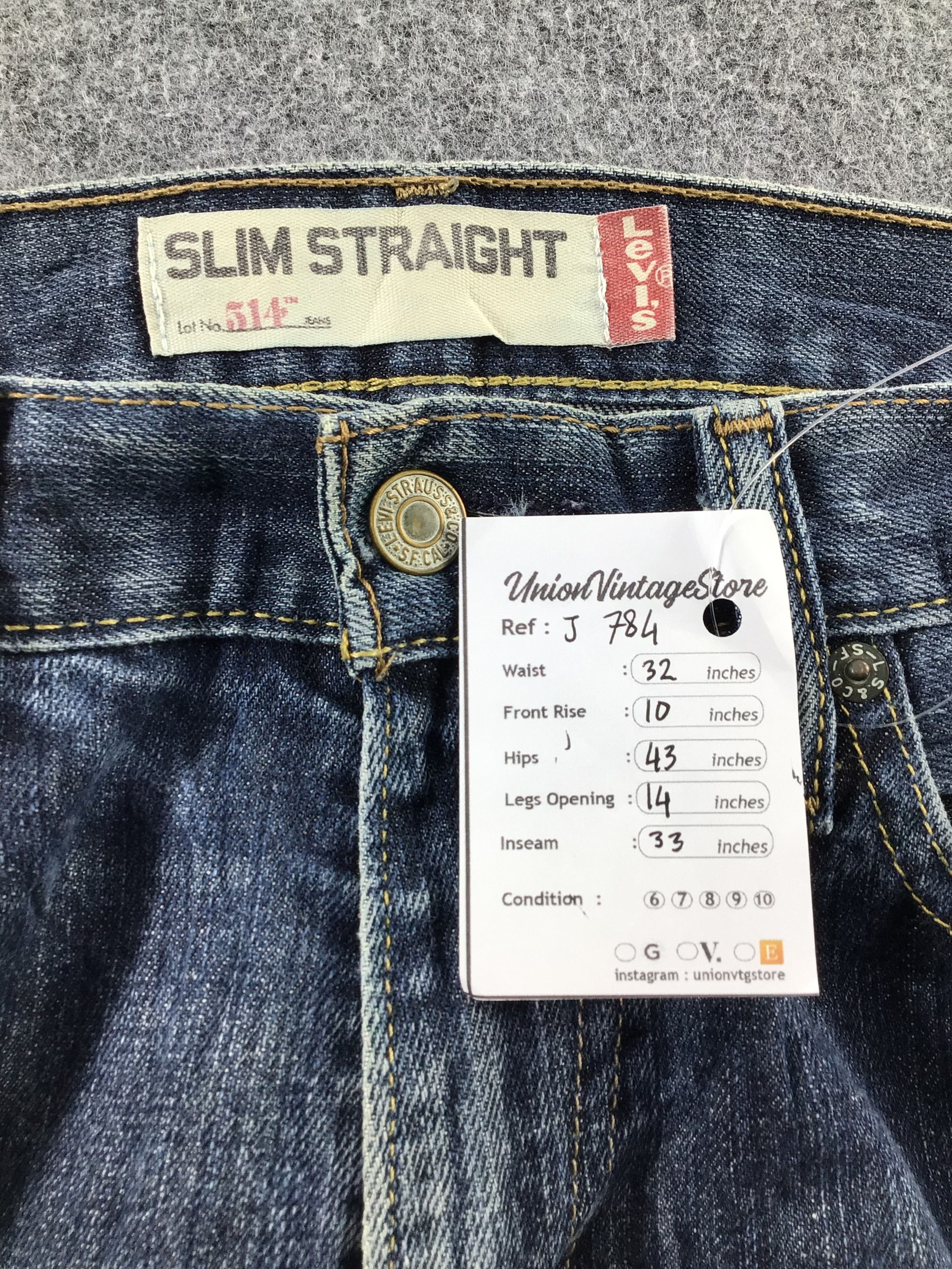 Levi's Vintage Levis 514 Jeans-J784 Size US 33 - 11 Thumbnail