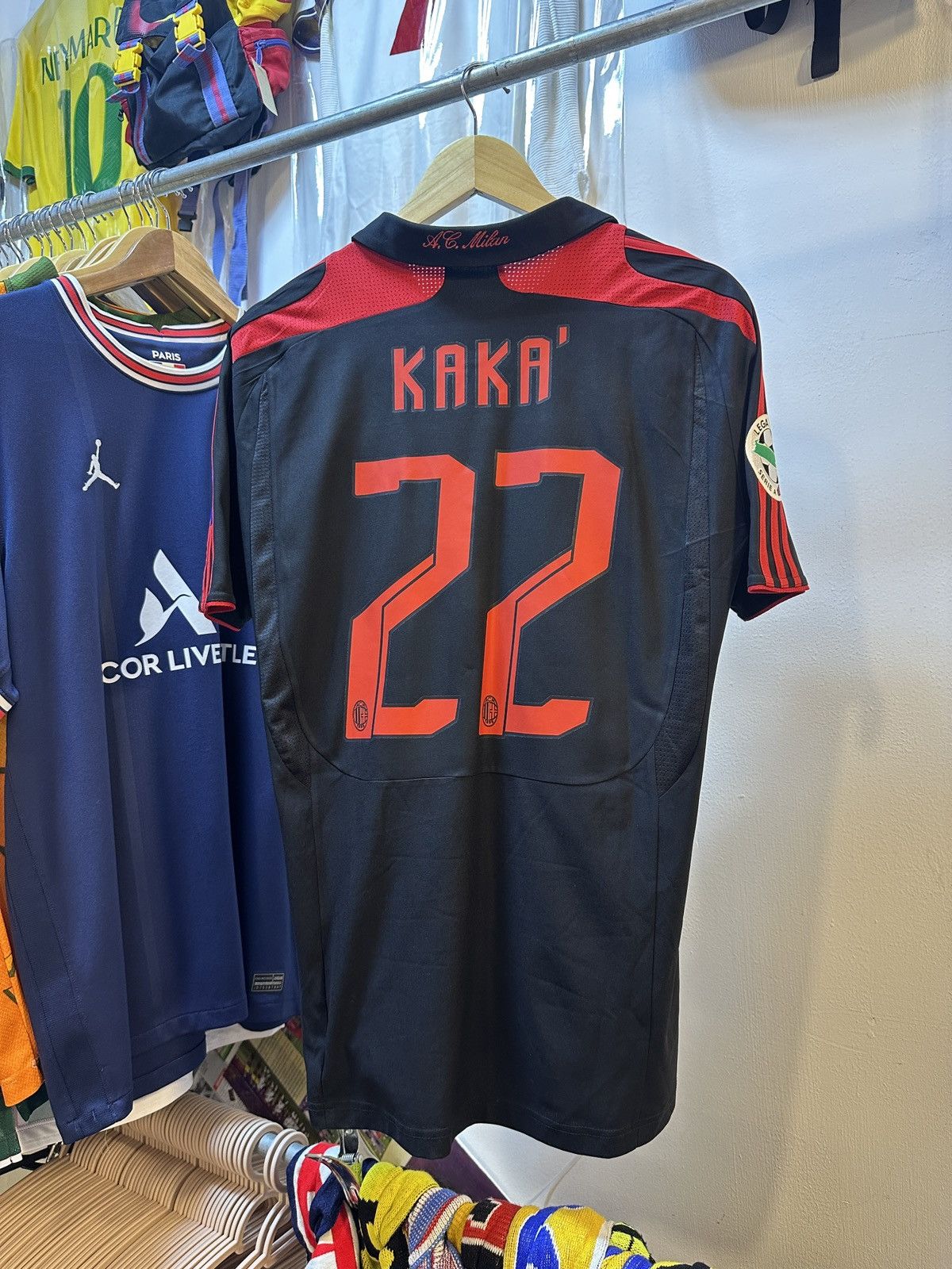 Adidas 2007-2008 AC Milan Third Kit KAKA22 Size US S / EU 44-46 / 1 - 2 Thumbnail