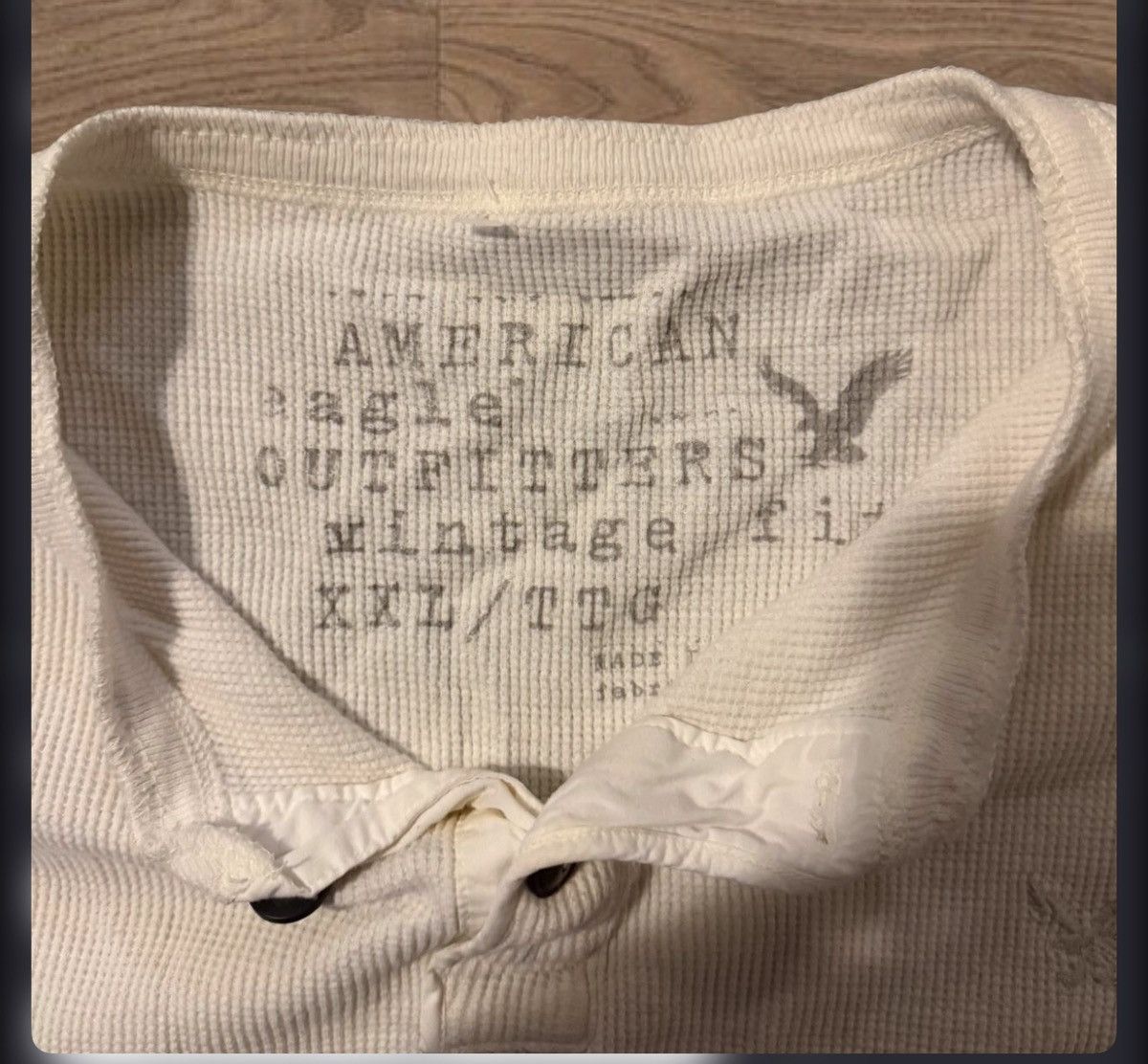 American Eagle Outfitters White American Eagle Vintage Shirt Size US XXL / EU 58 / 5 - 2 Thumbnail