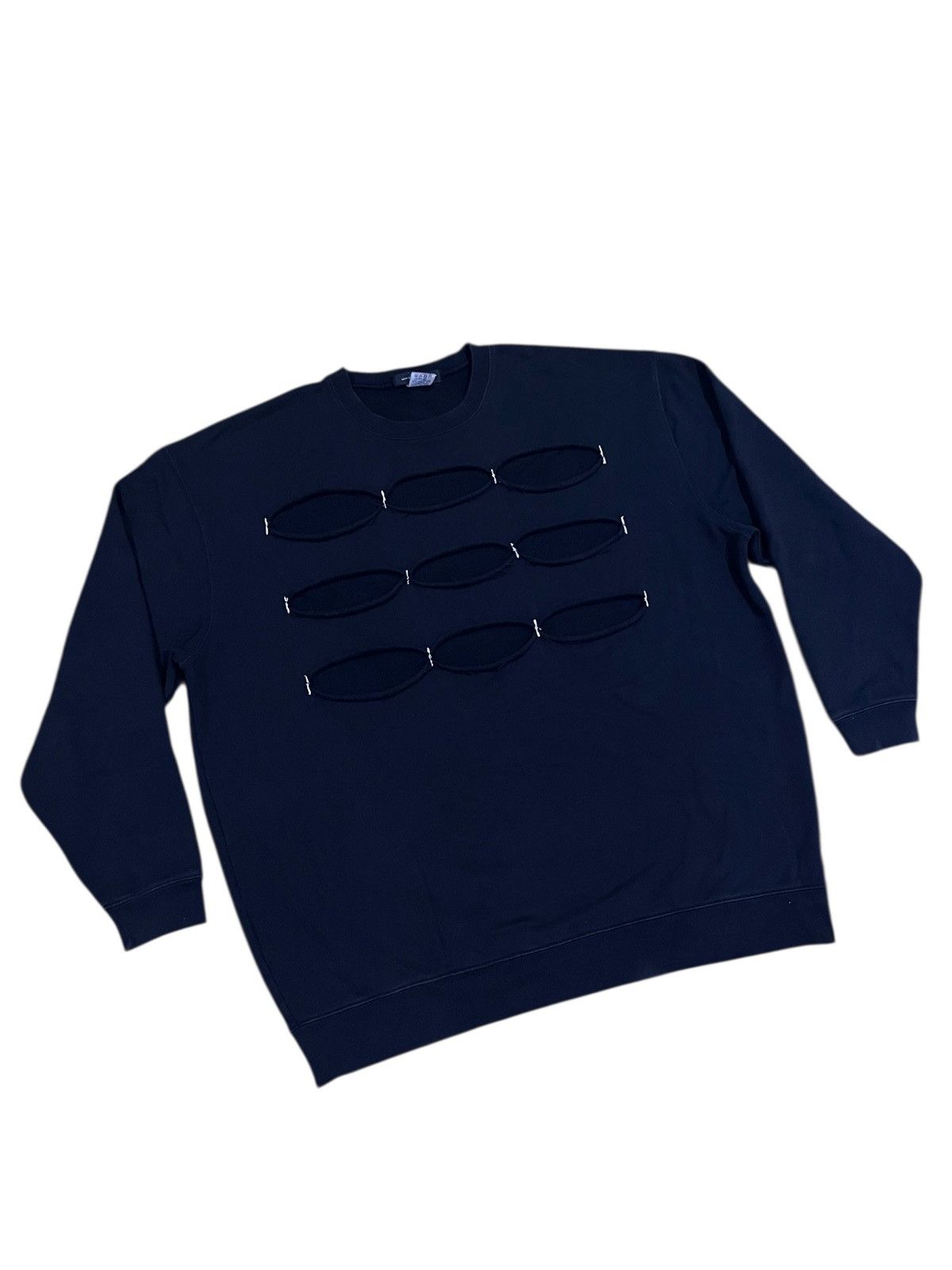 Japanese Brand Vintage not conventional sweatshirts nice design Size US XXL / EU 58 / 5 - 2 Thumbnail