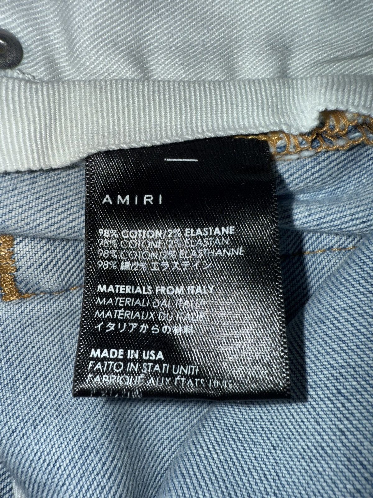 Amiri Amiri Patch Jeans Size US 30 / EU 46 - 6 Thumbnail