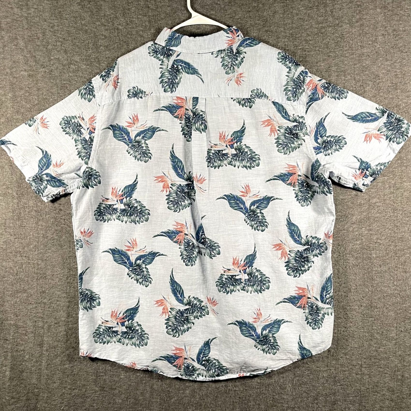 Chaps Chaps Shirt Mens 2XL Hawaiian Floral Linen Short Sleeve Button Up Tropical Shirt Mens Coastal 90s Hue? Size US XXL / EU 58 / 5 - 3 Thumbnail