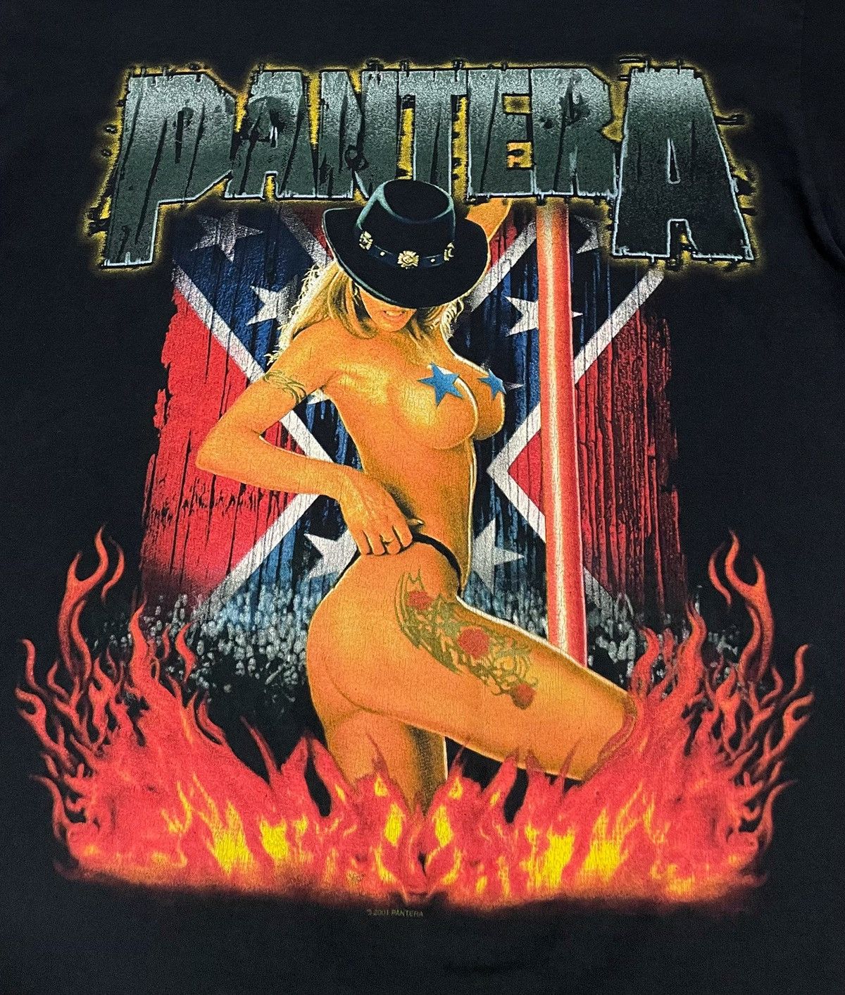 Band Tees Vintage Pantera Naked T-Shirt Size US XL / EU 56 / 4 - 3 Thumbnail