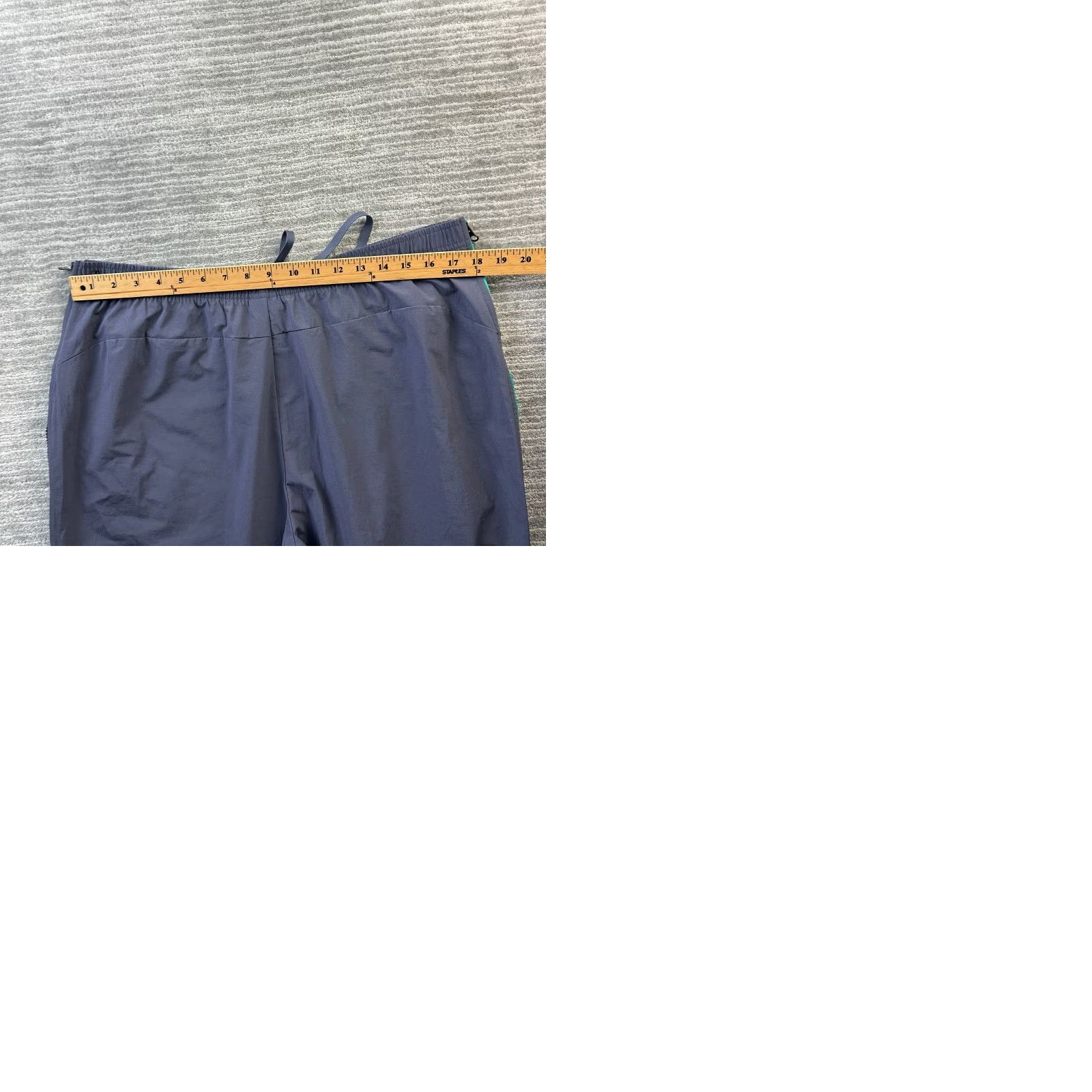Nike VINTAGE Nike Court Pants Mens XL Blue Sweatpants Tapered Warmup Tennis Side Zip Adjustable Waist Pockets Regular Fit University Theme Mens Size US 36 / EU 52 - 9 Thumbnail
