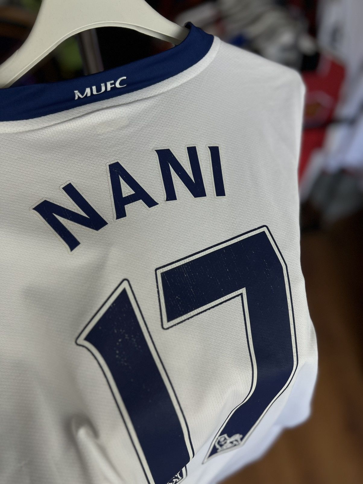 Nike Soccer Jersey Nike Manchester United 2008/09 Nani #17 Size US S / EU 44-46 / 1 - 8 Thumbnail