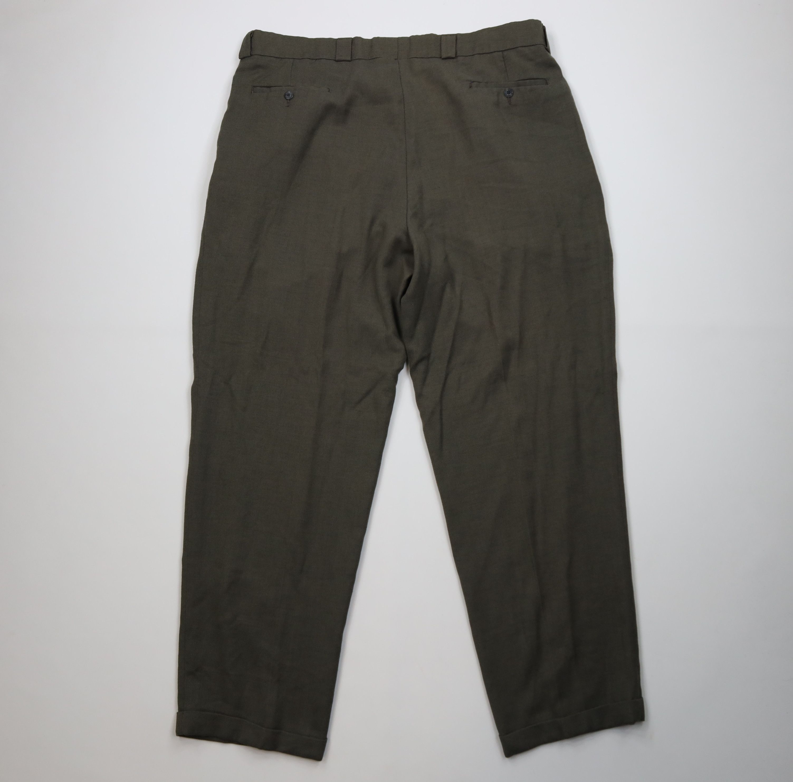 Vintage Vintage 90s Streetwear Wool Blend Knit Wide Leg Pants Size US 42 / EU 58 - 12 Thumbnail