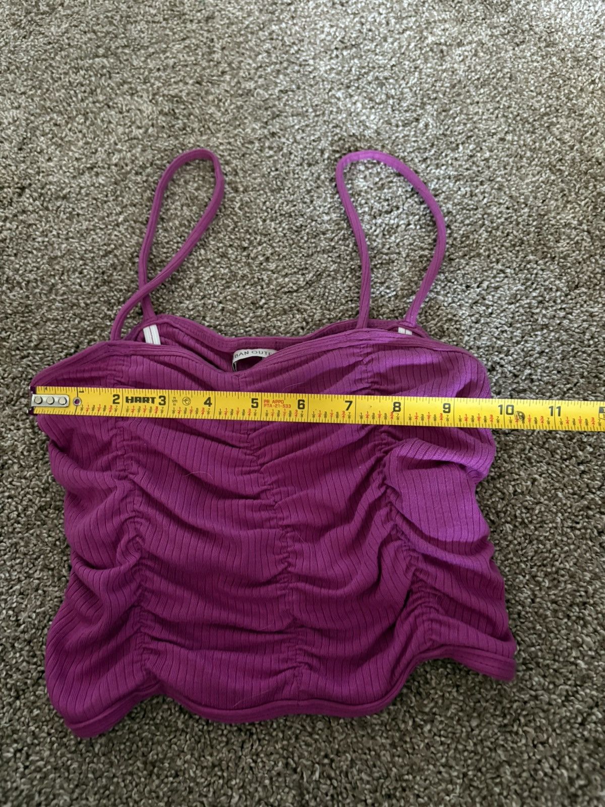 Urban Outfitters (Urban Outfitters) Purple Cinch Tank Top: Size Small Size S / US 4 / IT 40 - 6 Thumbnail