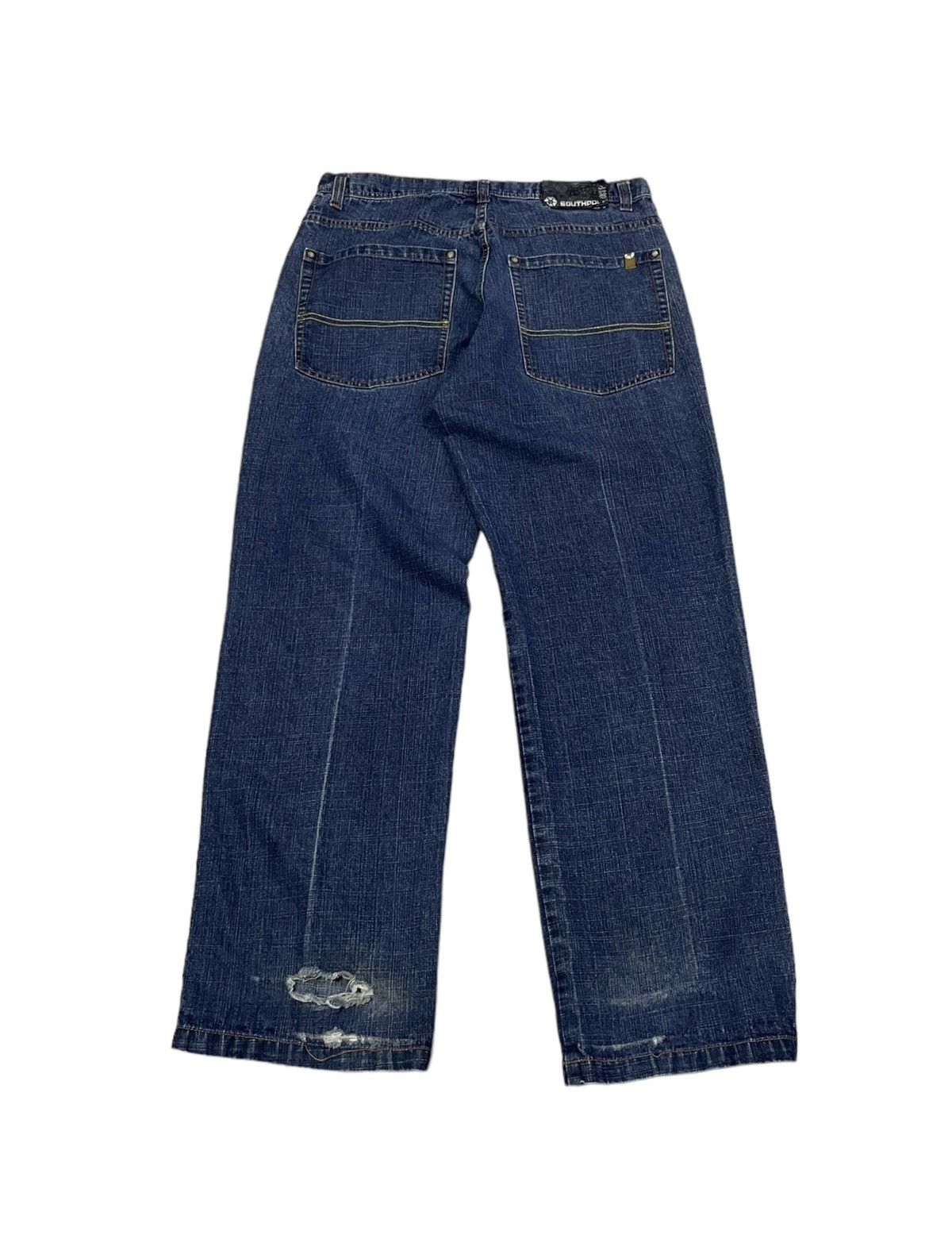 image of Jnco x Southpole Vintage Southpole Baggy Jeans Distressed in Blue, Men's (Size 34)