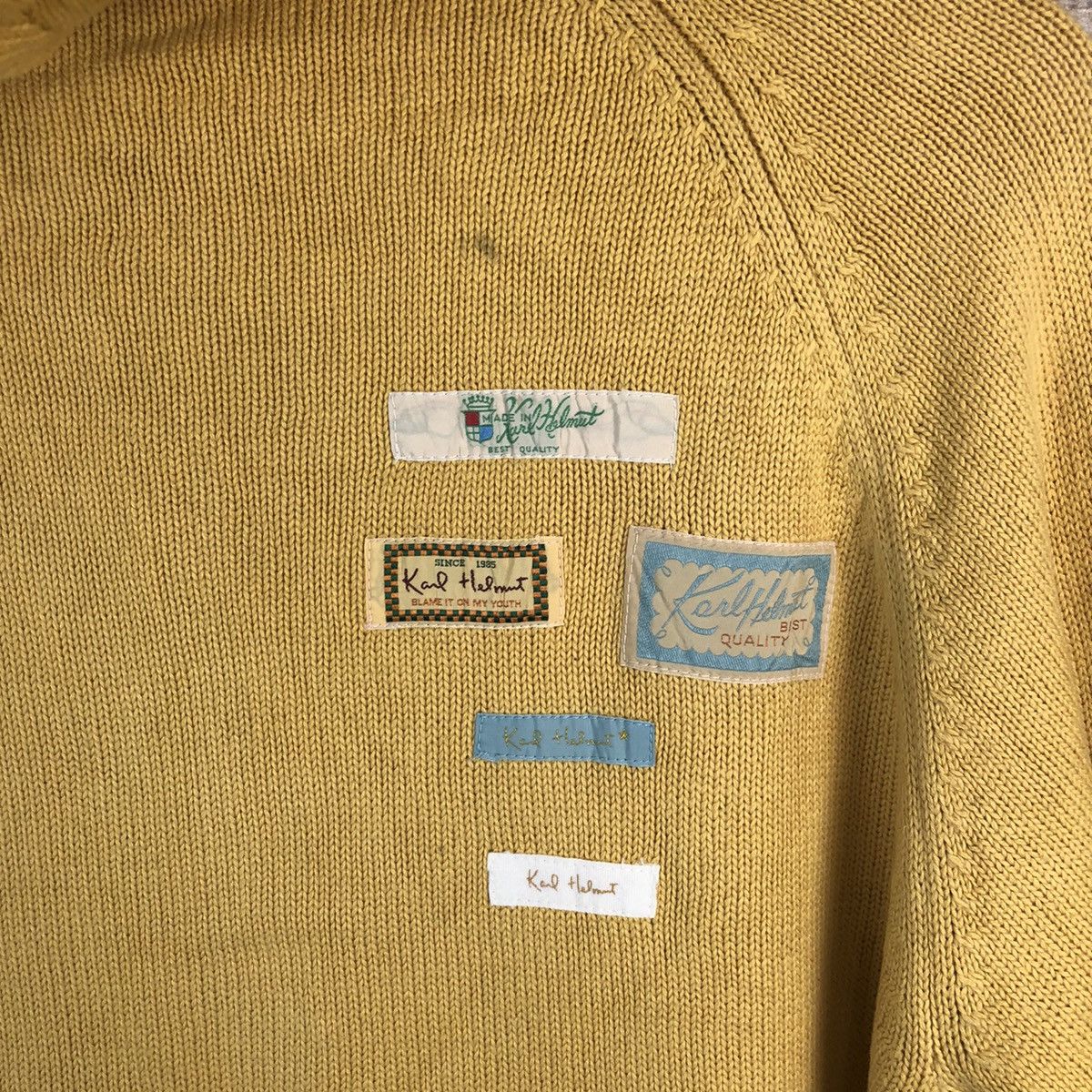 Karl Helmut Karl Helmut Yellow Hoodie Knitwear #A1852 Size M / US 6-8 / IT 42-44 - 14 Thumbnail
