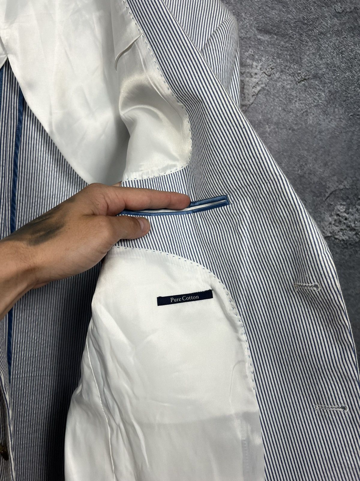Other Vintage Gurteen Pure Cotton Classic Blazer Size 46R - 10 Thumbnail