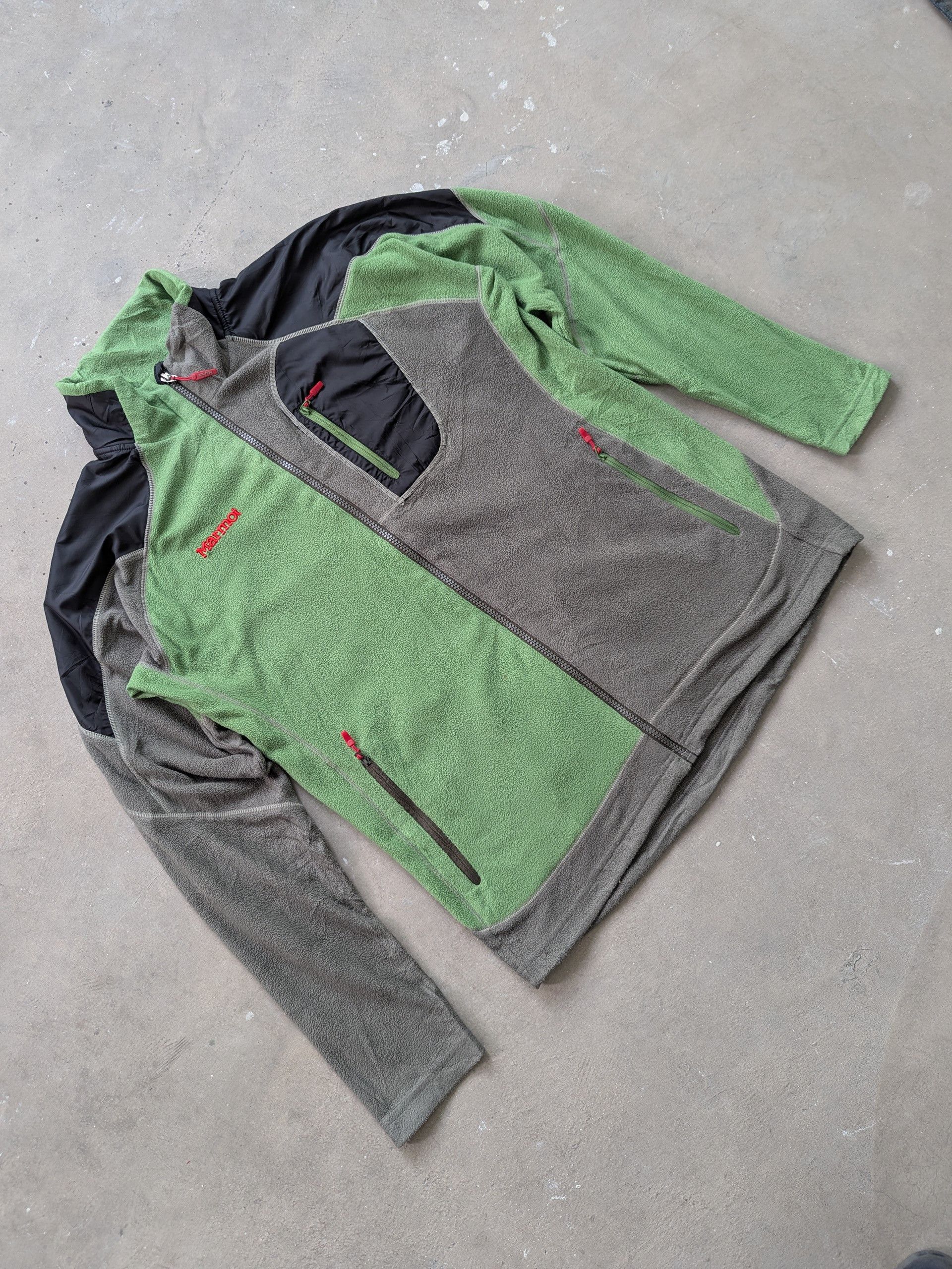 Descente × Marmot × Vintage Vintage Marmot Fleece Jacket Colour Block Size US M / EU 48-50 / 2 - 3 Thumbnail