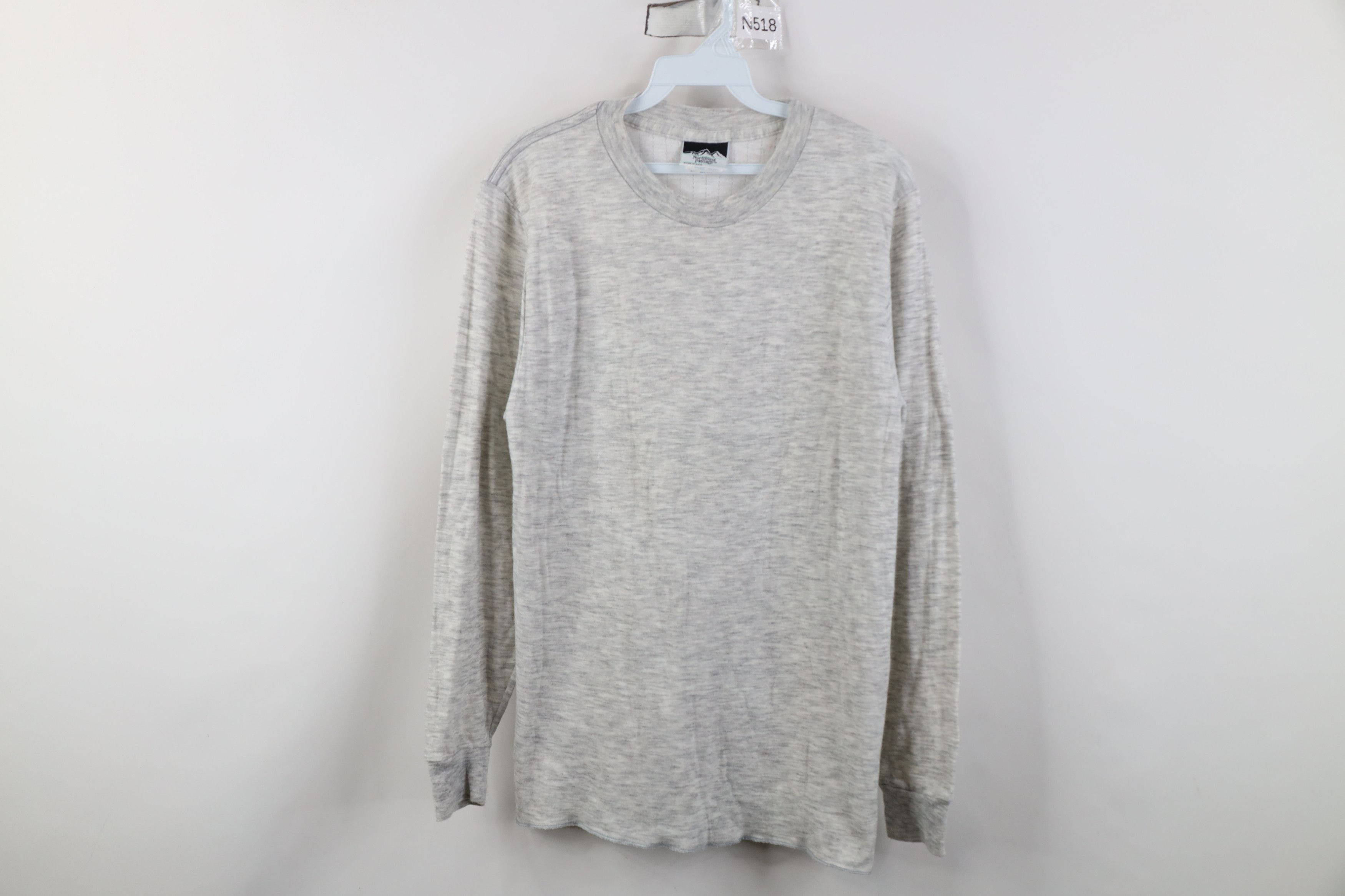 Vintage Vintage 90s Streetwear Wool Blend Thermal Knit T-Shirt USA Size US L / EU 52-54 / 3 - 1 Thumbnail