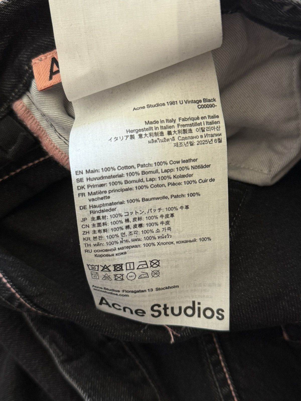Acne Studios NWT - 1981U Vintage Black Size US 32 / EU 48 - 8 Thumbnail