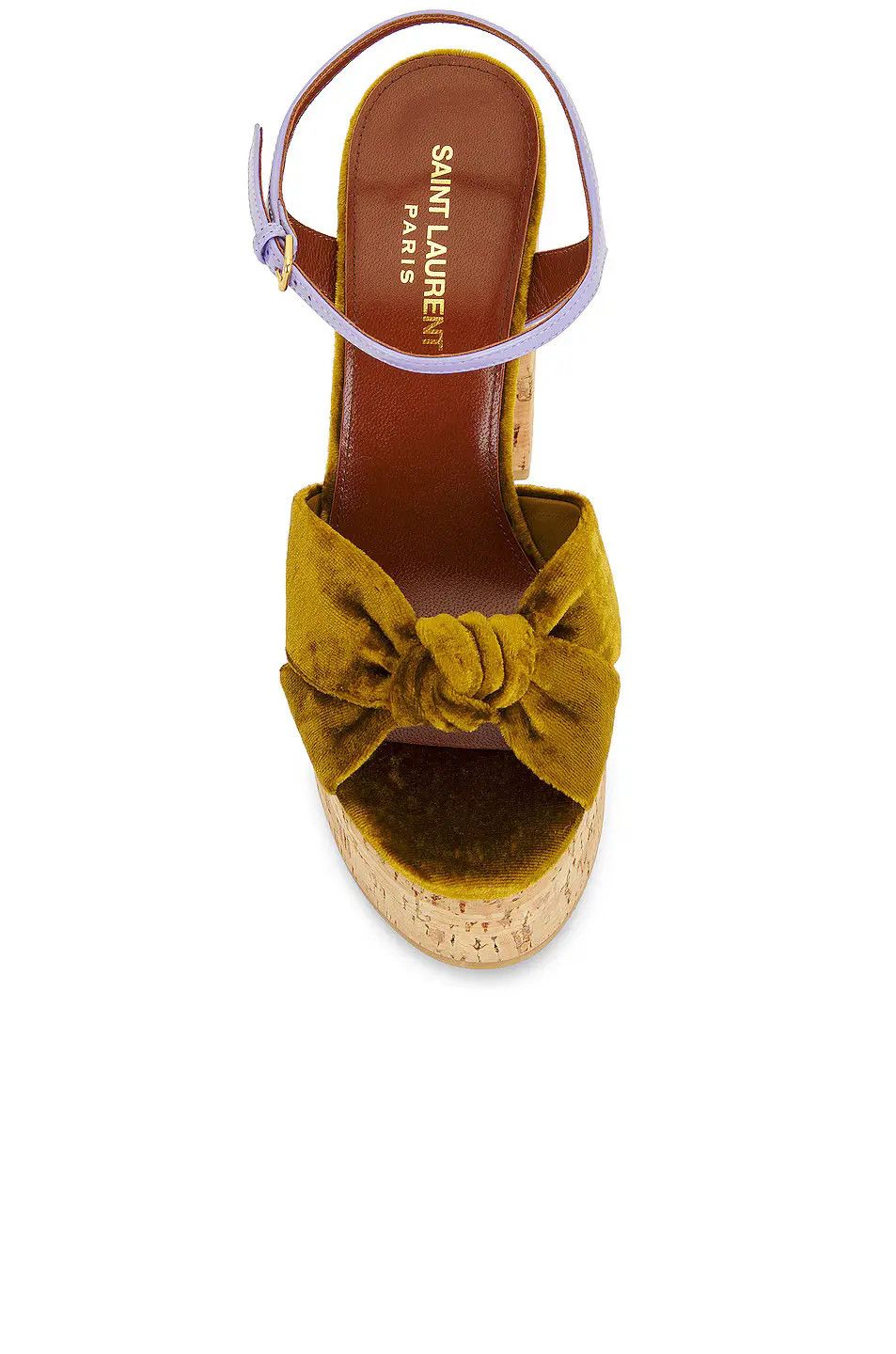 Saint Laurent Paris o1b1hav110724 Bianca Platform Sandals in Multicolor Size US 11 / IT 41 - 4 Thumbnail