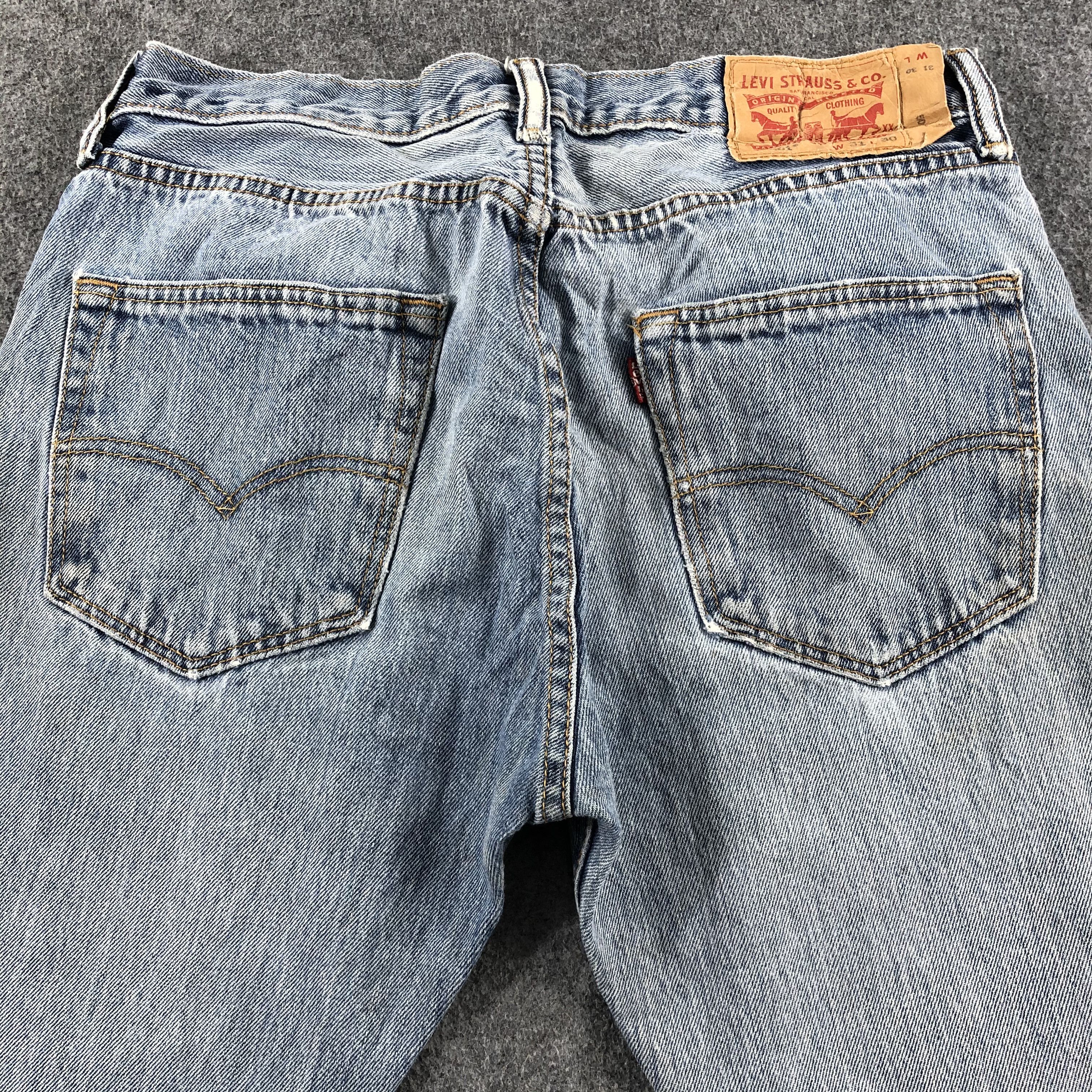 Levi's Vintage Blue Wash Levis 501 Jeans-J2669 Size US 31 - 4 Thumbnail