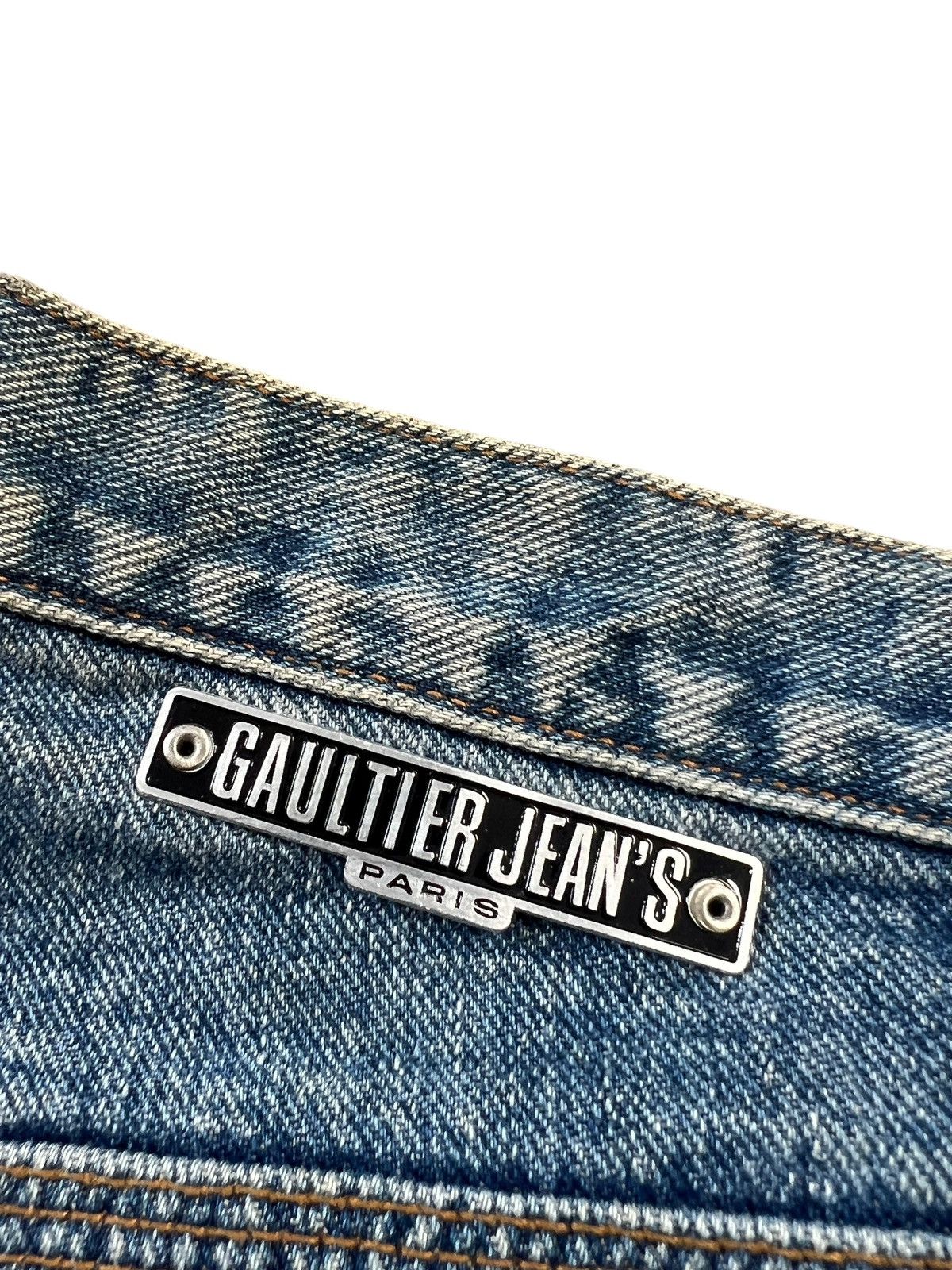 Gaultier Homme Objet × Jean Paul Gaultier Vintage Gaultier Jeans Tapered Washed Denim Size US 29 - 10 Thumbnail