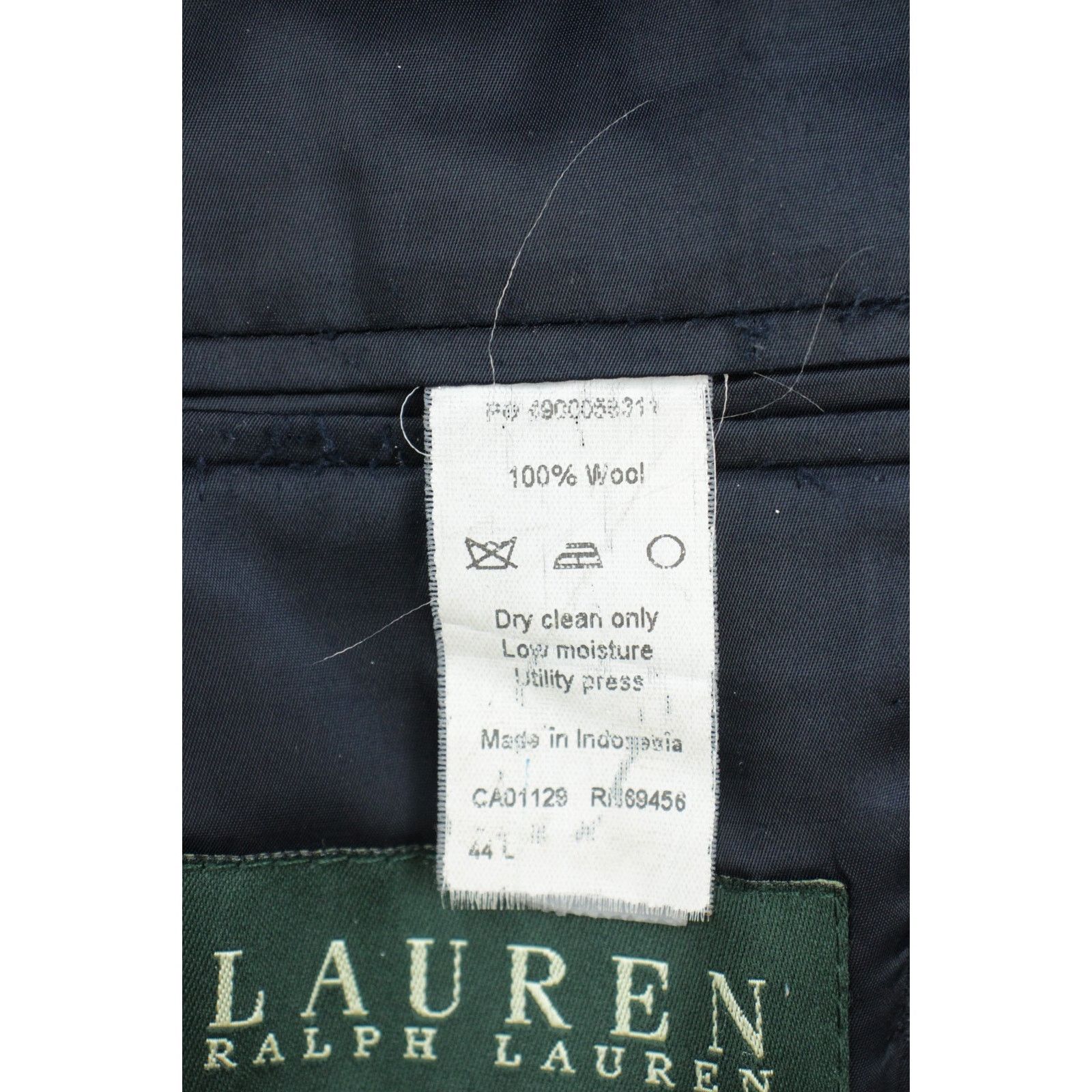 Lauren Ralph Lauren Lauren Ralph Lauren Blazer Mens 44L Navy Blue 100% Wool Size 44L - 6 Thumbnail