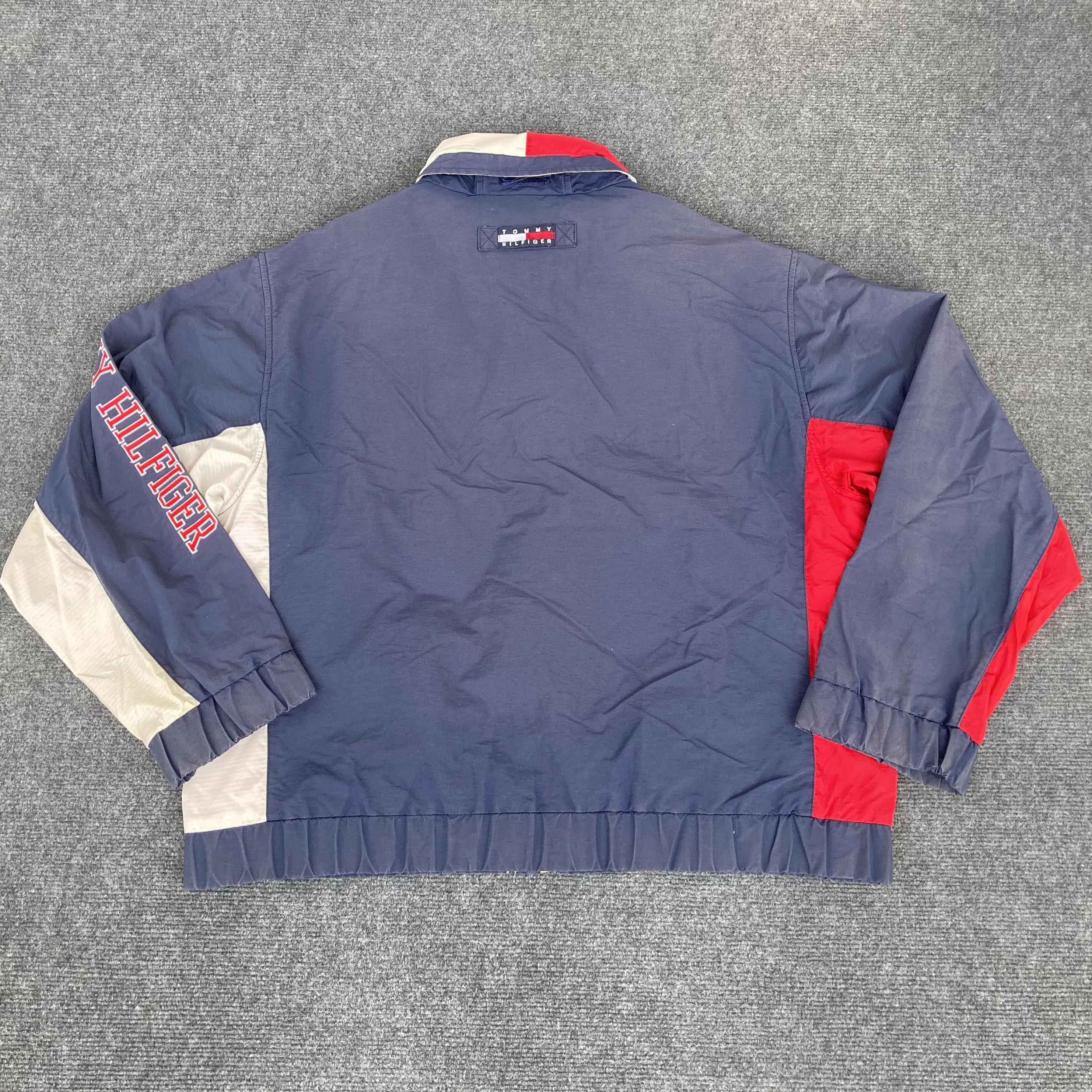 Tommy Hilfiger × Vintage Vtg Tommy hilfiger Hooded 90s Streetwear M Jacket Sweater Size US M / EU 48-50 / 2 - 13 Thumbnail